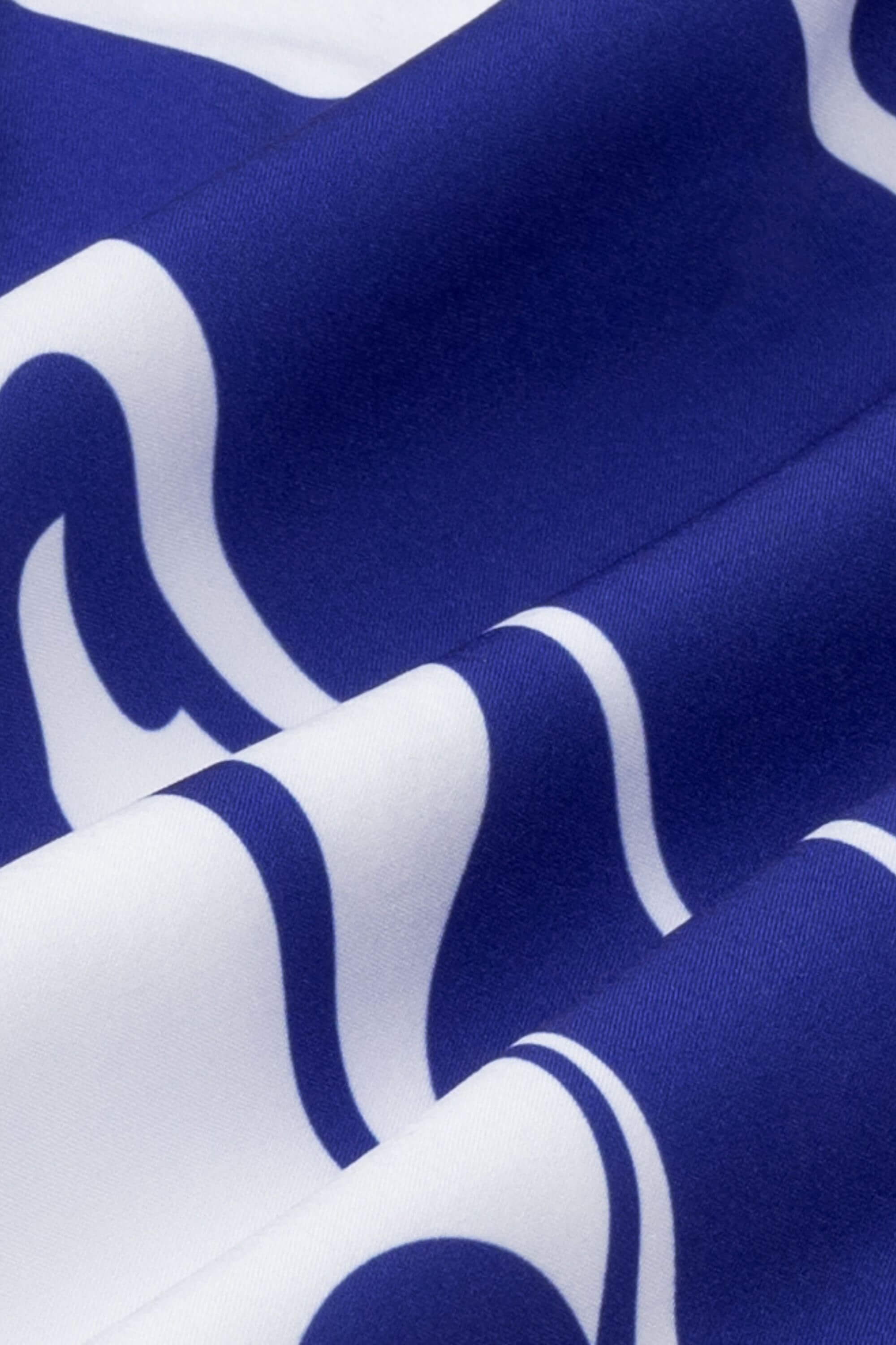 Blue Stamp Swim Trunk