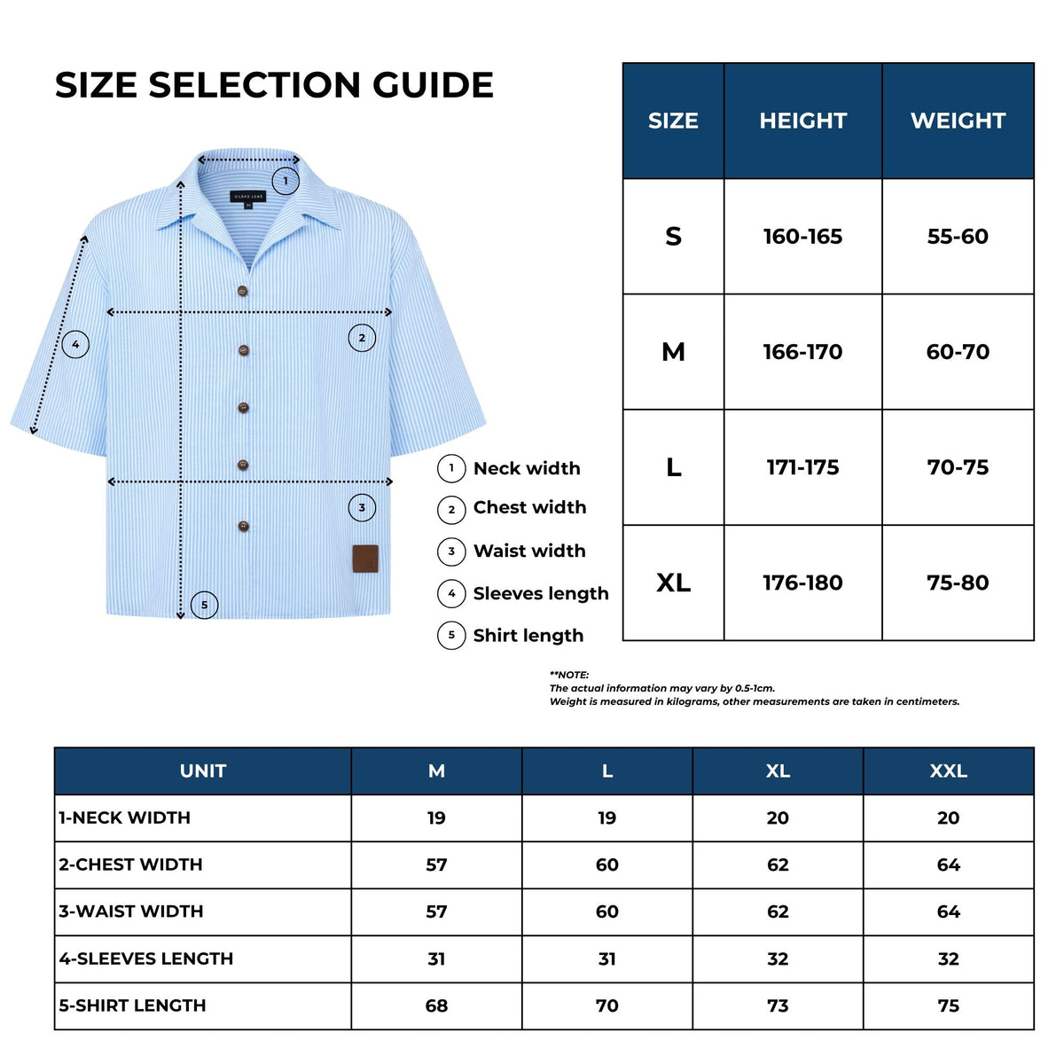 Farniente Blue Striped Set - Shirt