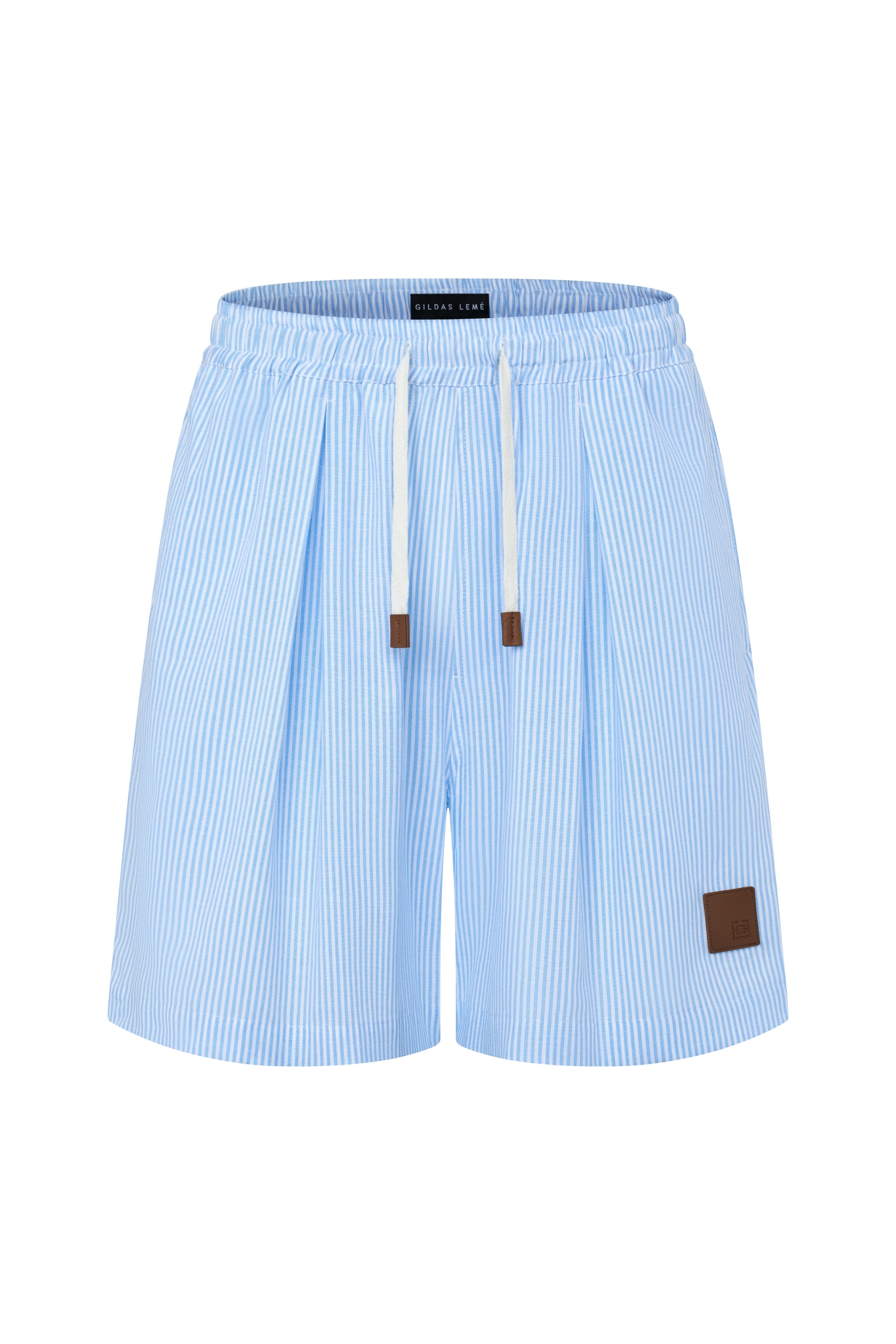 Farniente Blue Striped Set - Shorts
