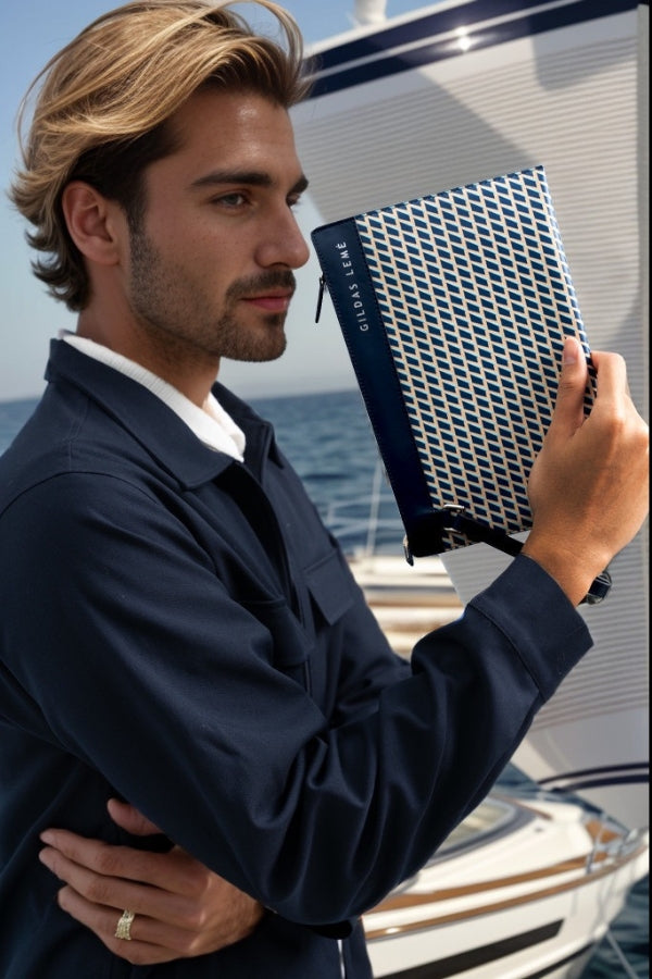 THE GENUINE LEATHER CLUTCH BAG FOR MEN