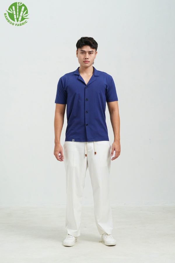 THE BAMBOO CUBAN SHIRT WITH LISERON BLANC PANTS