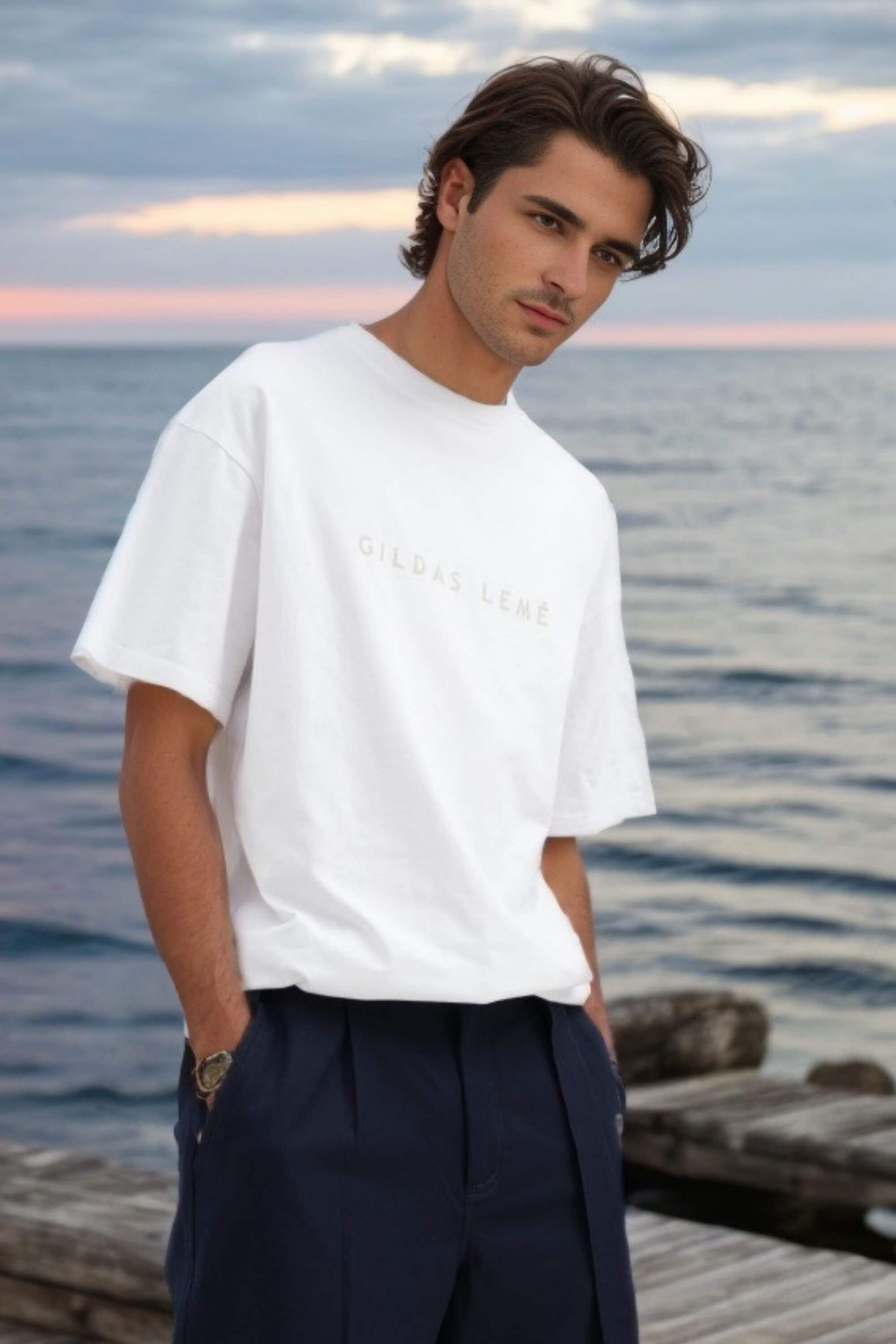 cotton oversize t-shirt white