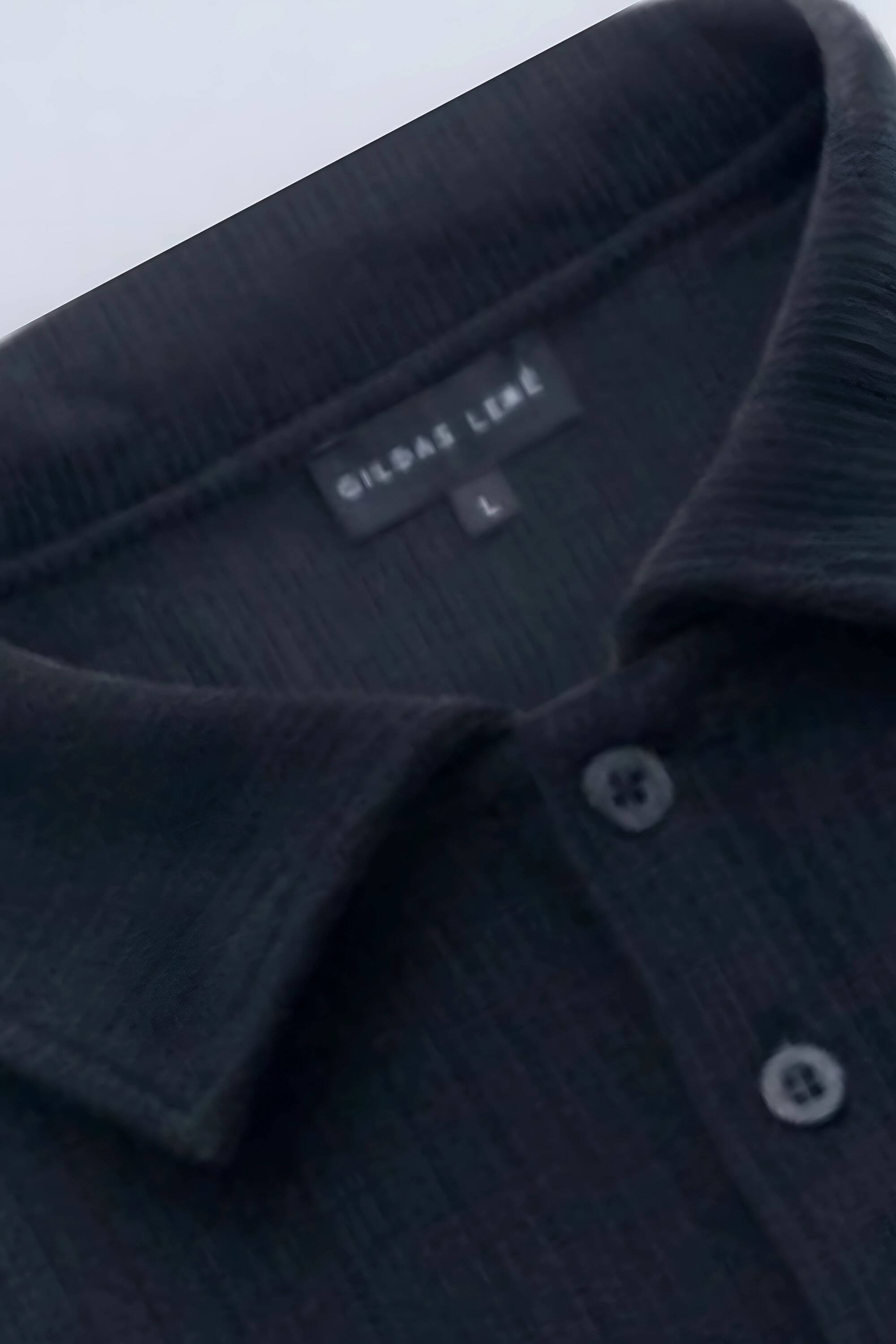 gassin polo shirt black collar view #color_black