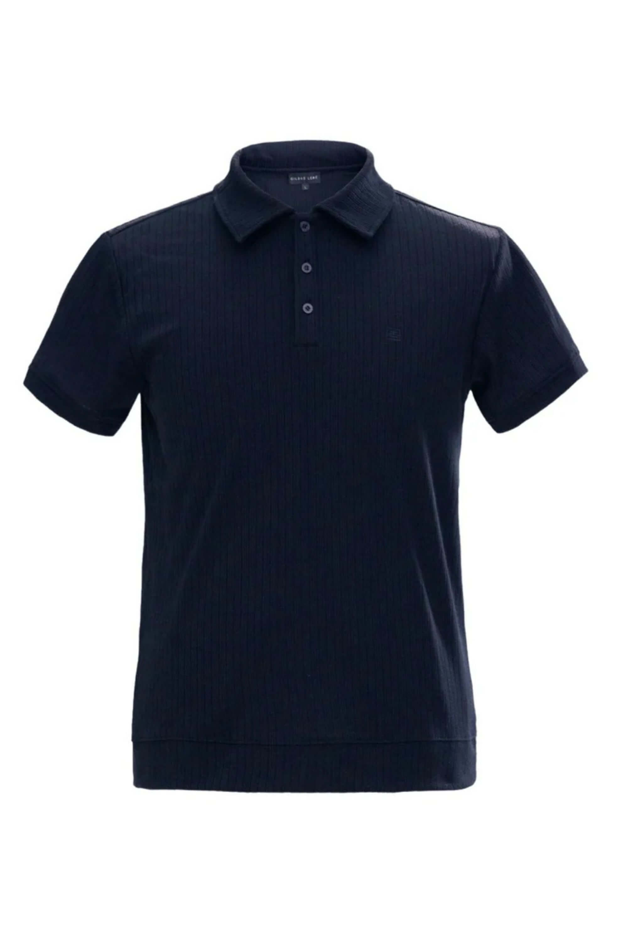gassin polo shirt navy front view #color_navy