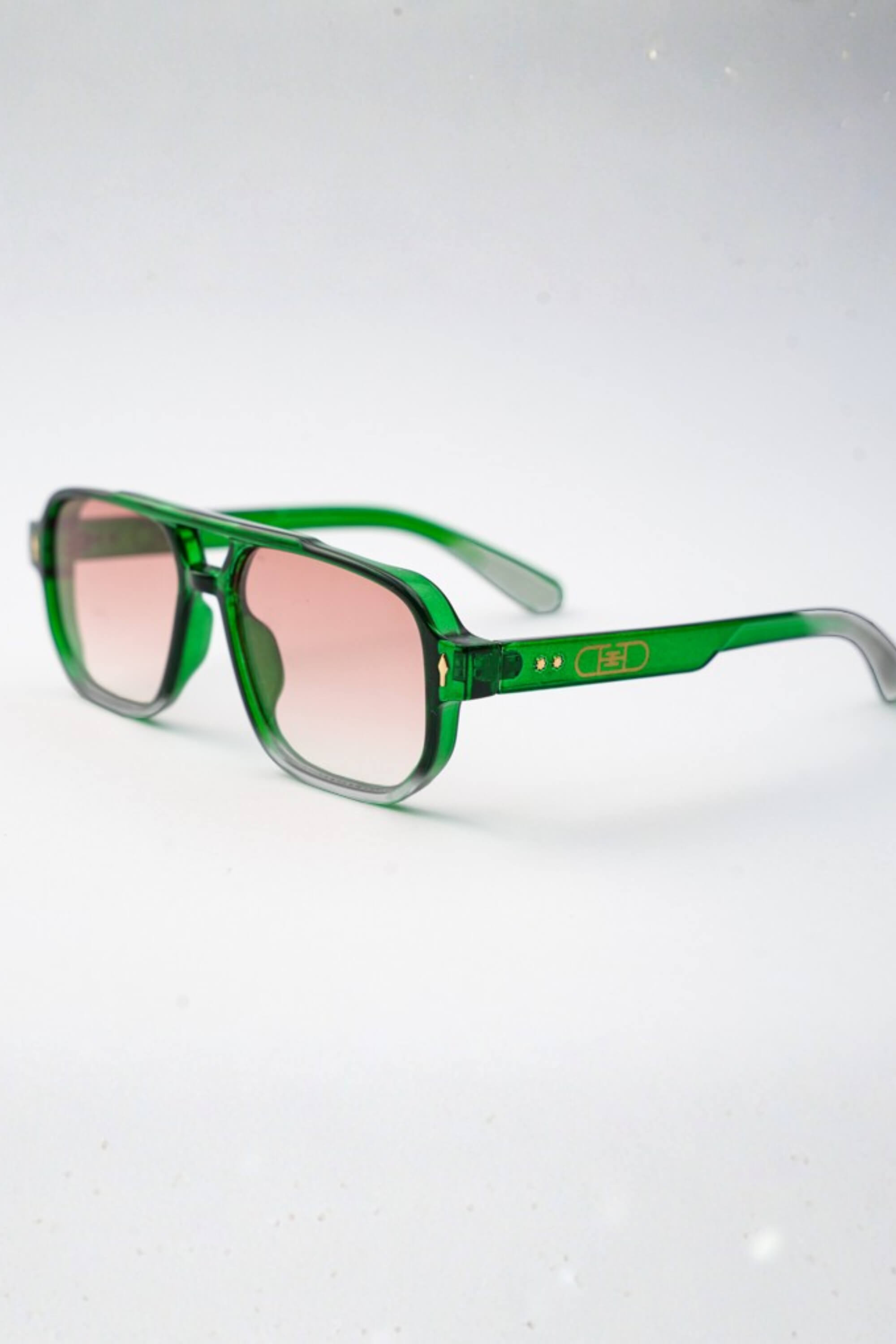 gildas leme acetate sunglasses olive green #color_olive green