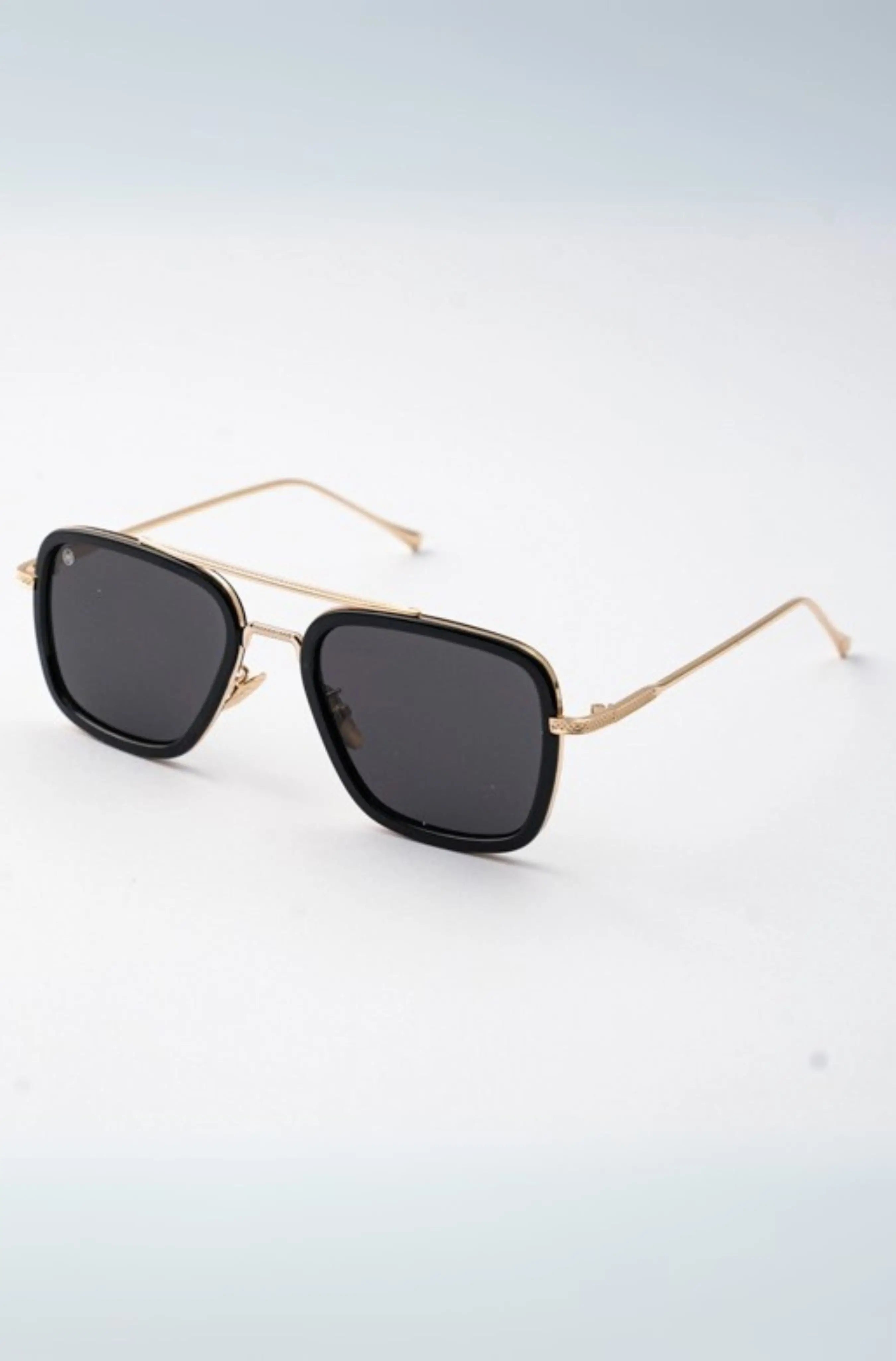 gildas leme metal sunglasses black side angle #color_black