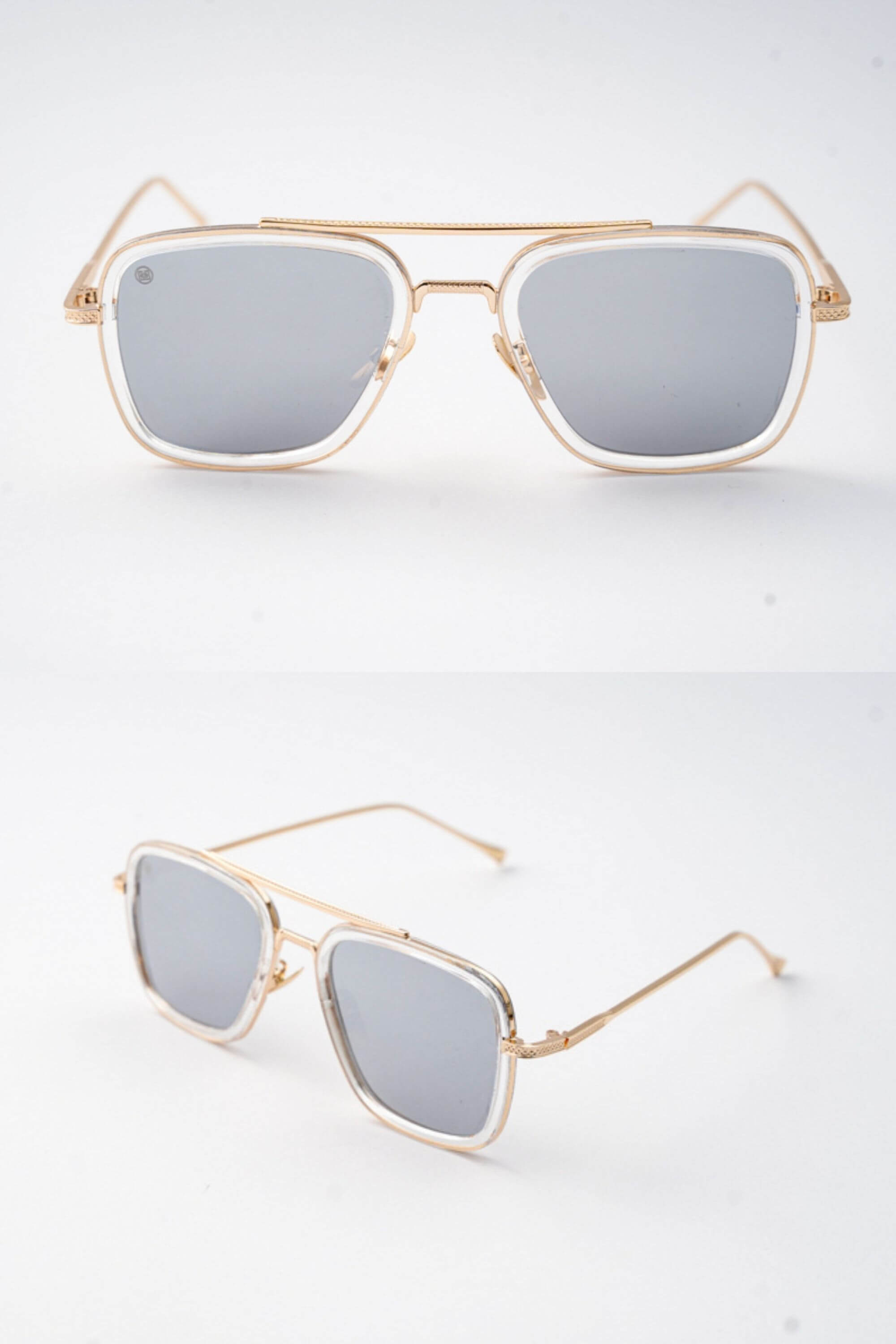 gildas leme metal sunglasses silver view #color_sliver