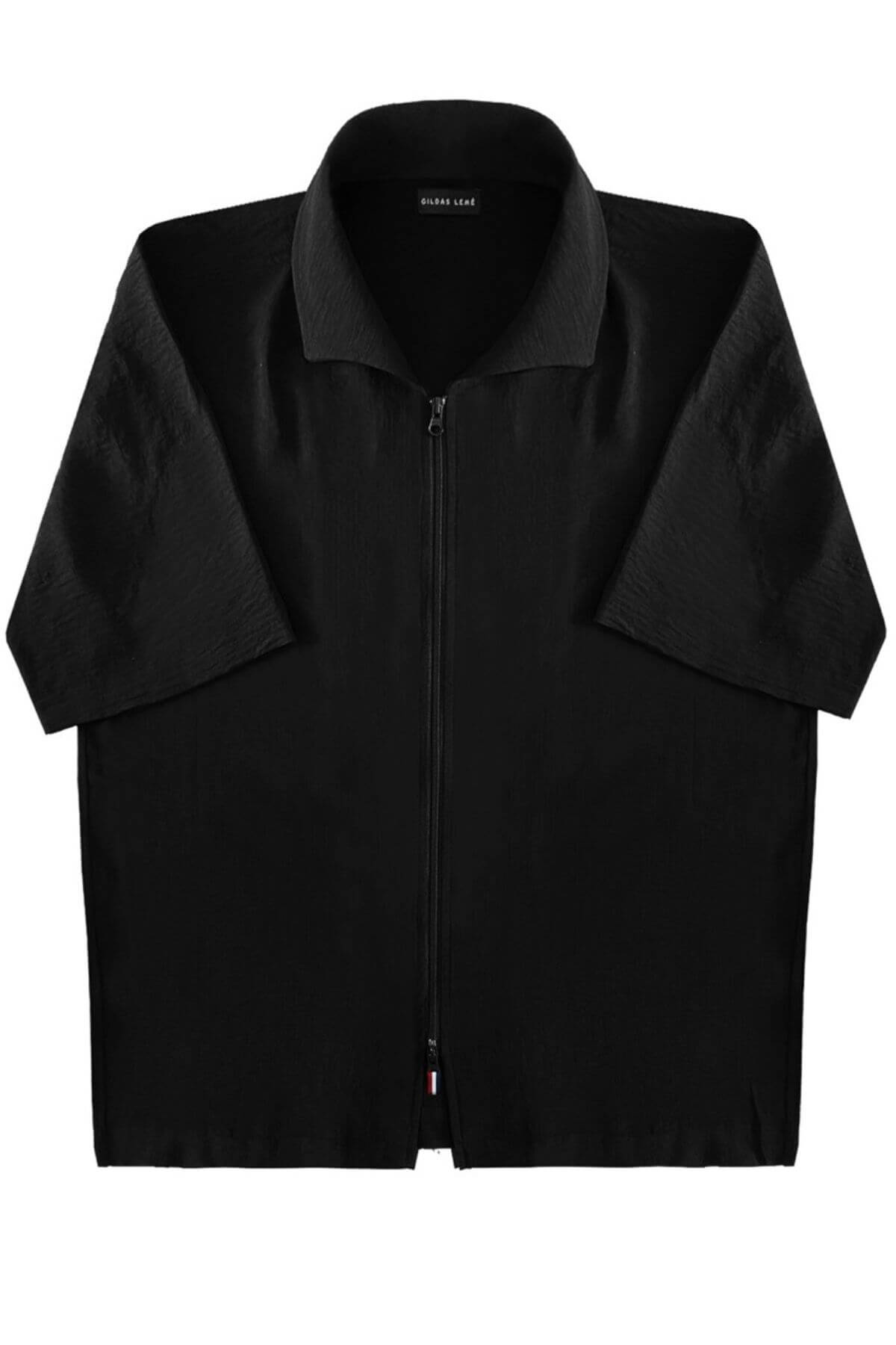 Men’s black resort shirt for summer from Mistral collection