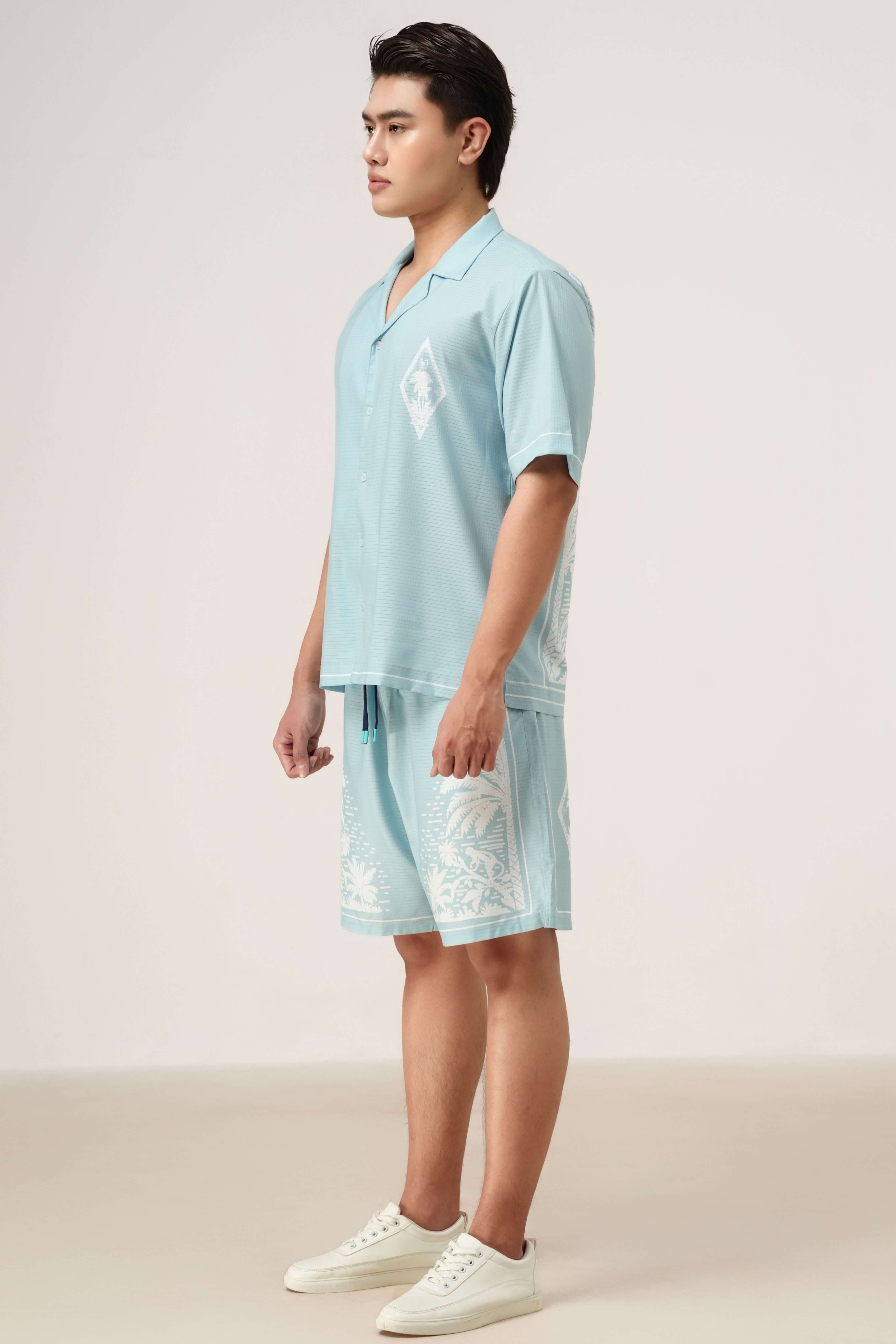 Men’s Pink Paradise resort wear set