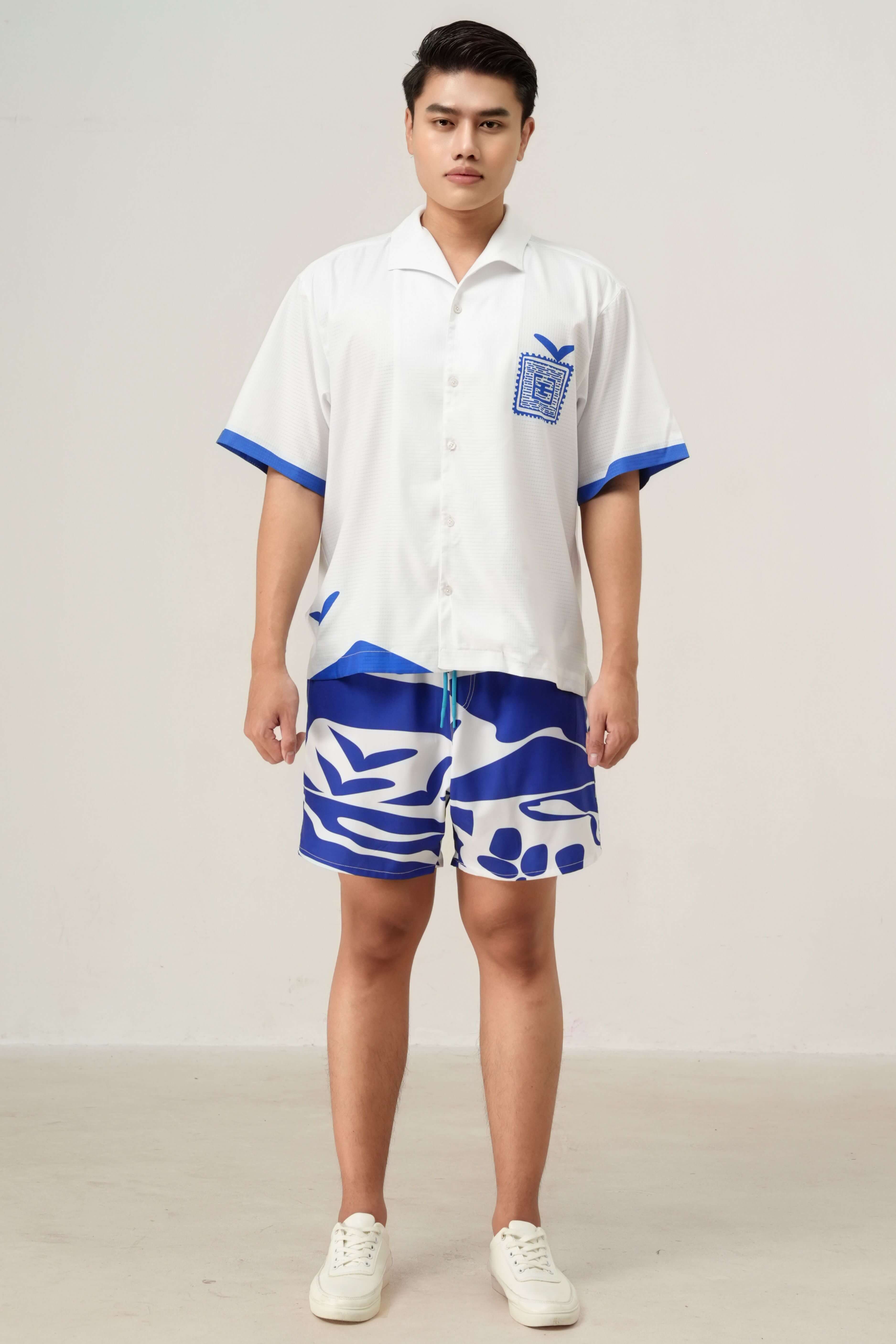 Men’s summer resort wear set from the Blue Stamp collection