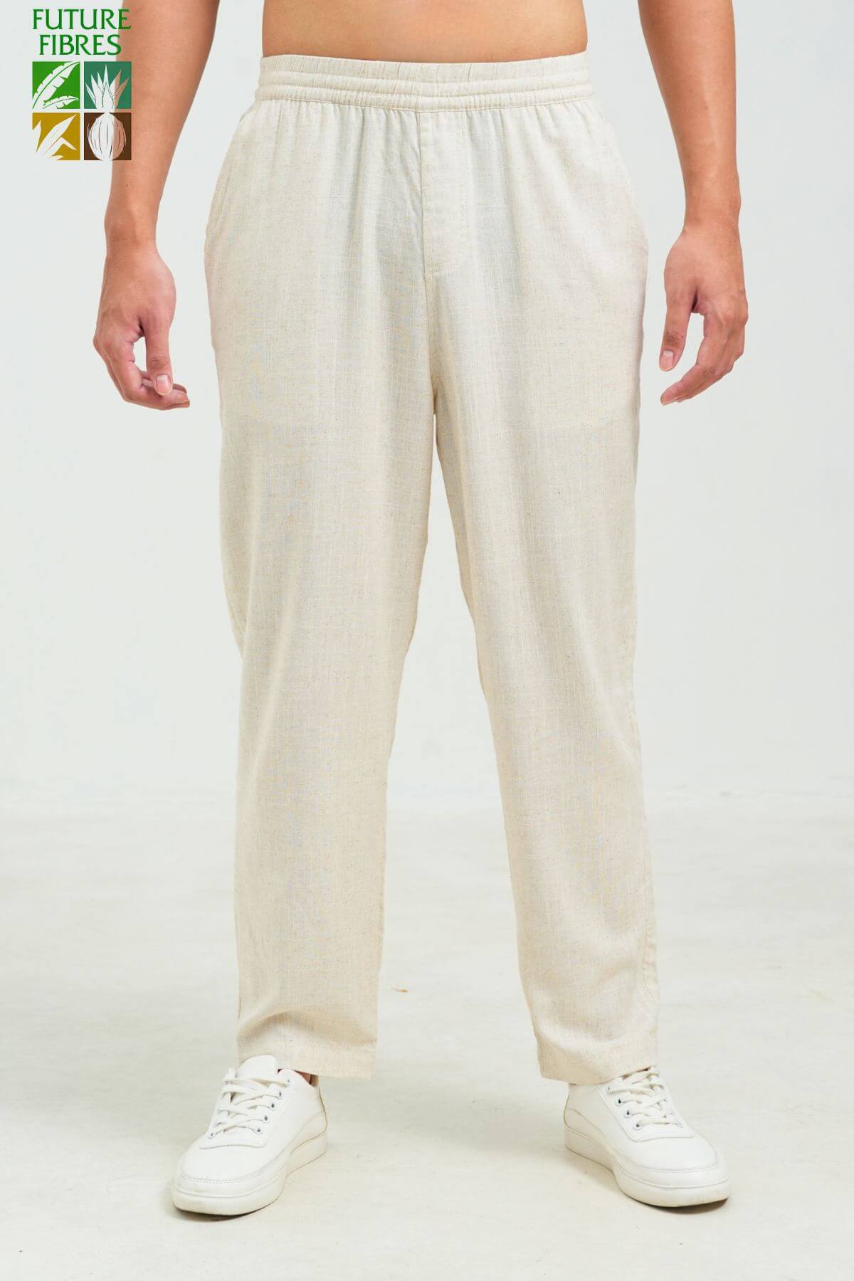 Men’s wide-leg linen beach pant