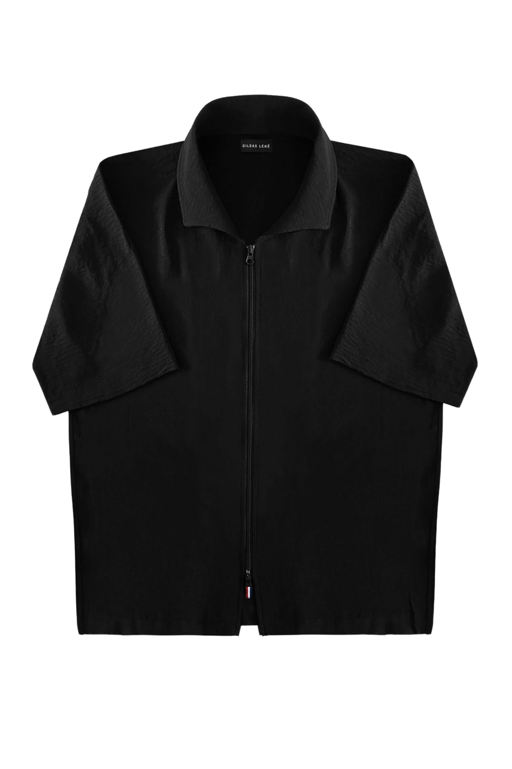 mistral resort shirt black view #color_black