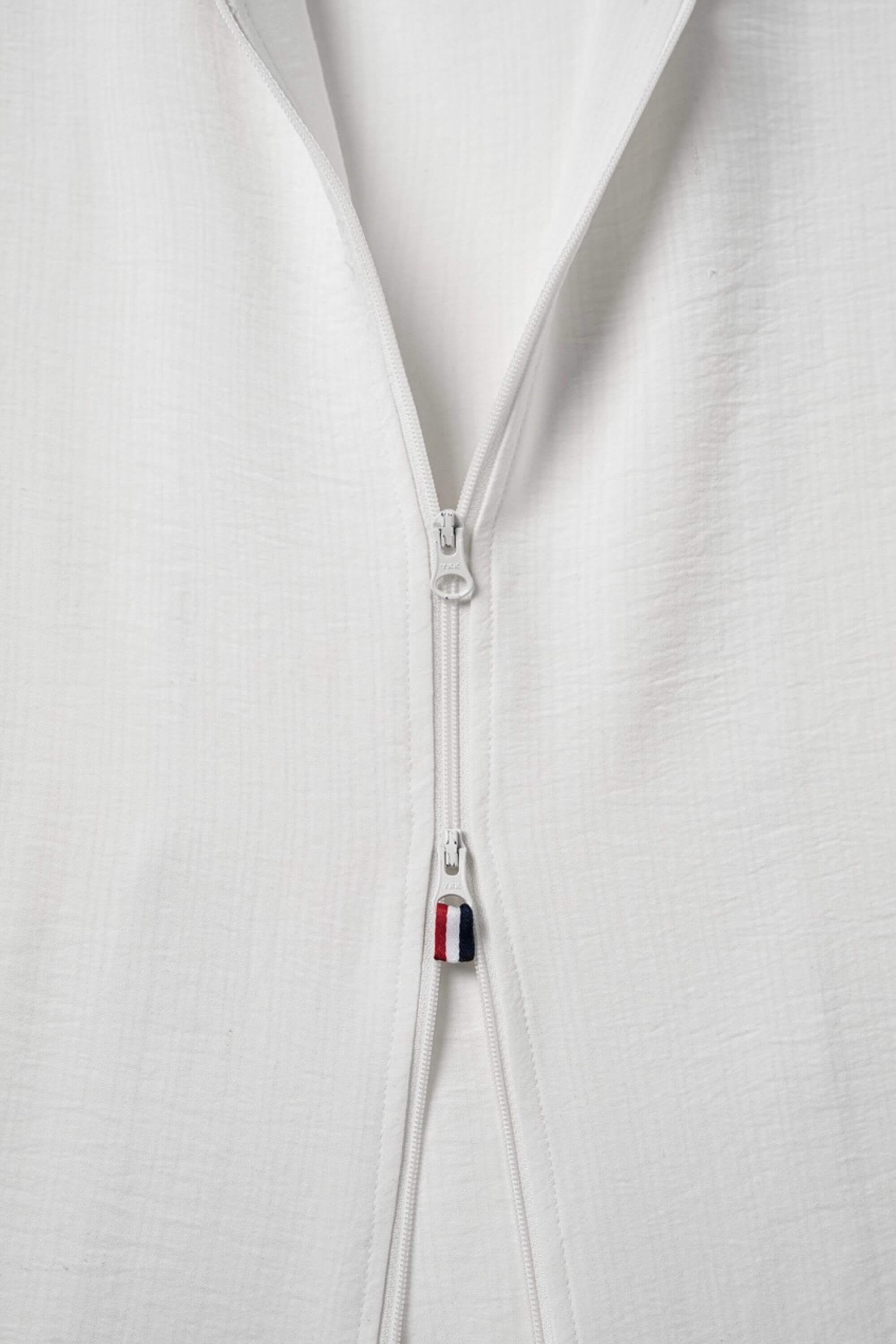 mistral resort shirt white zipper view #color_white