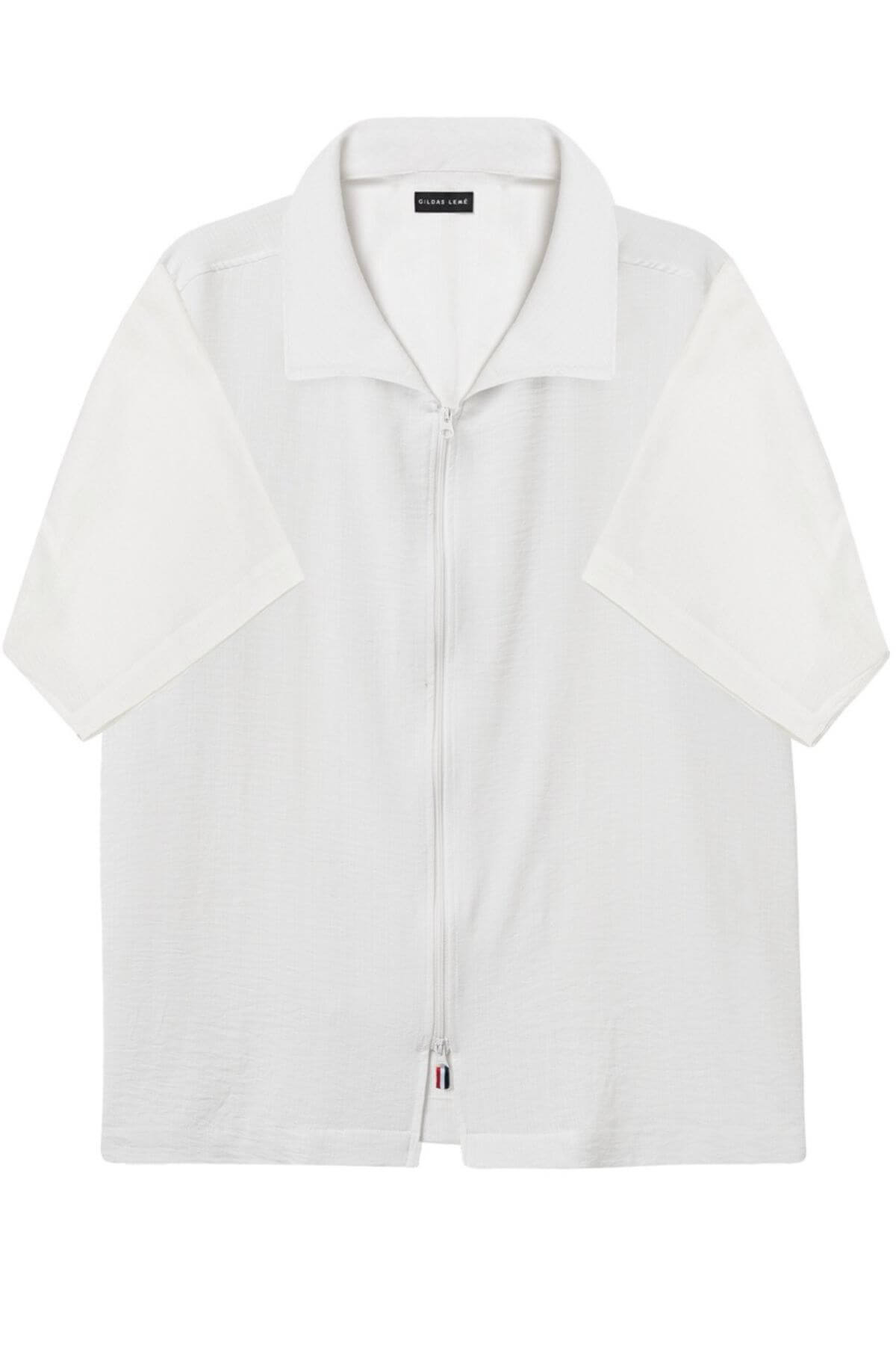 Men’s white Mistral summer resort shirt for beach and vacation style