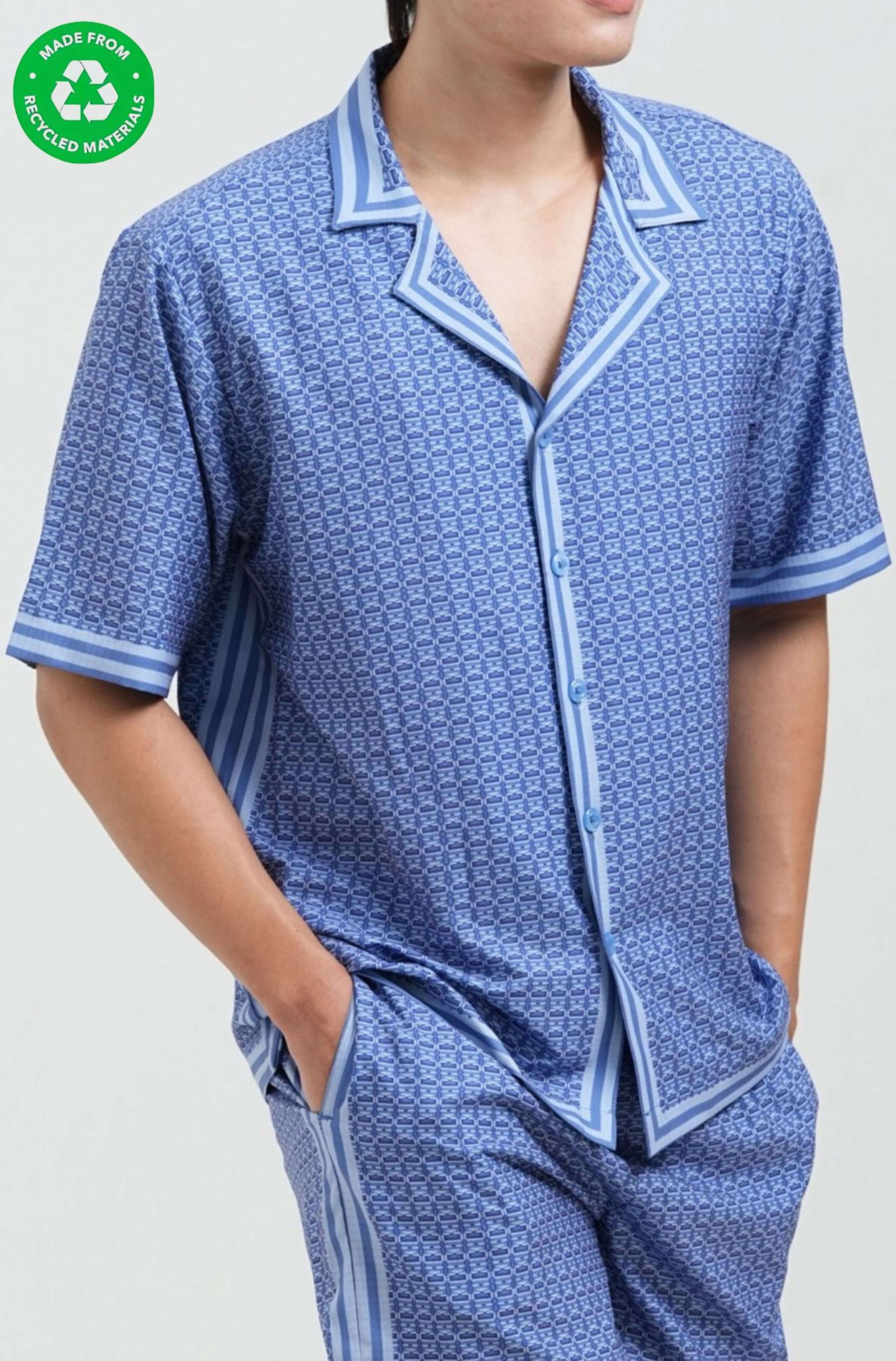 Monogram summer resortwear set for men