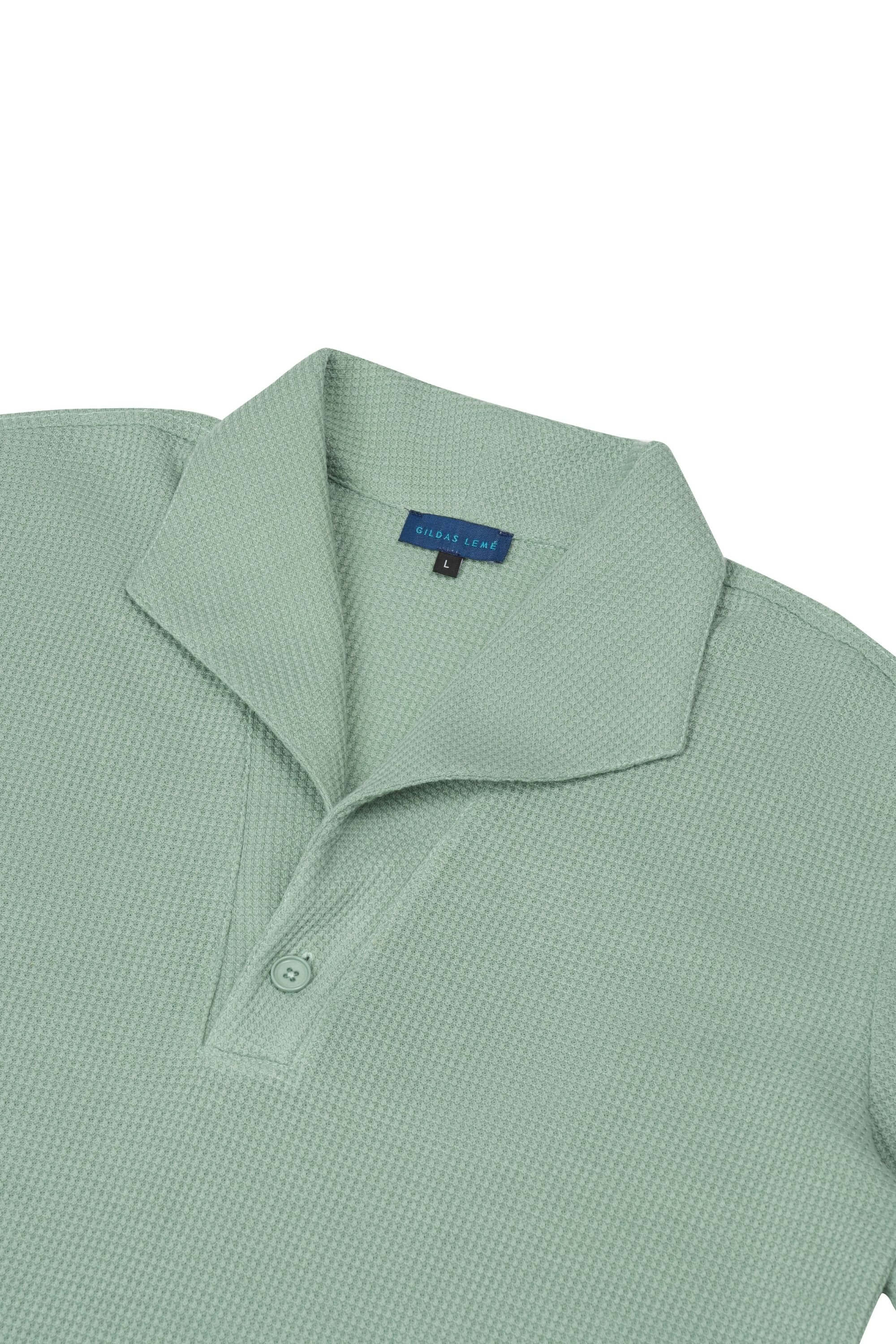 palma polo shirt mint collar view #color_mint