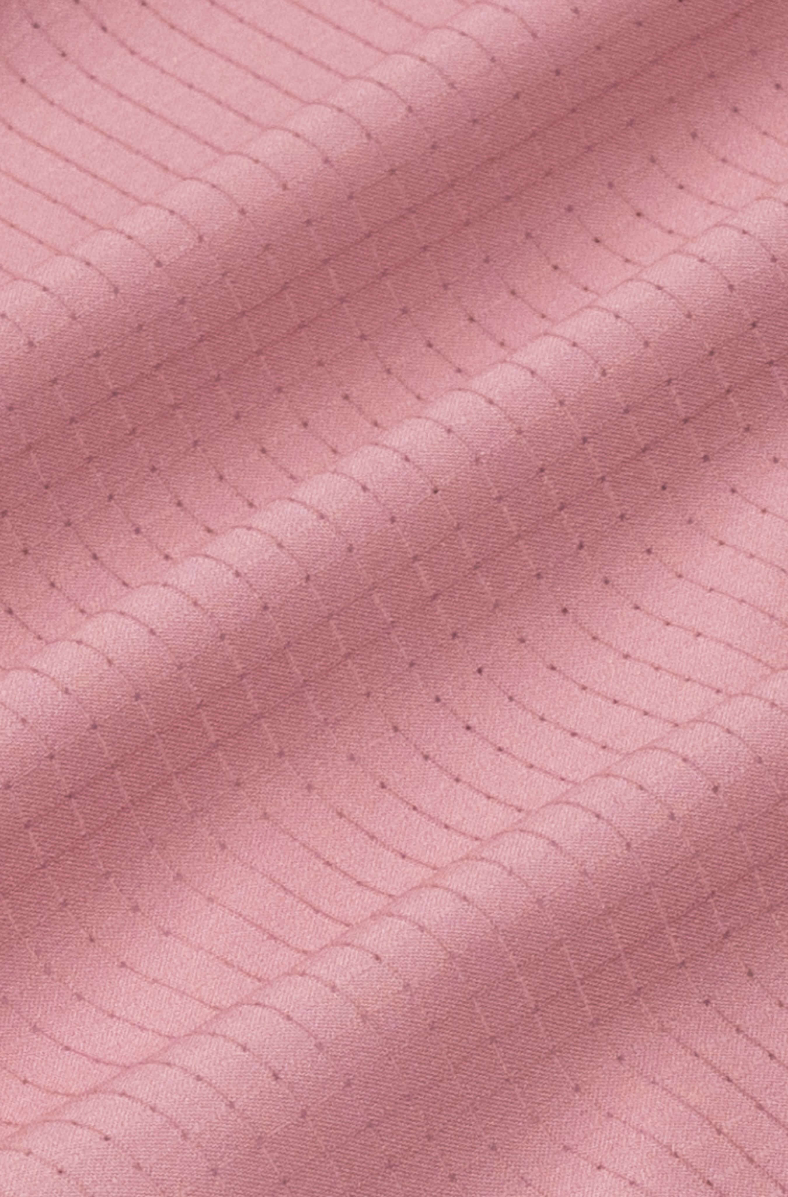 Fabric texture detail of Pink Paradise summer beach shorts