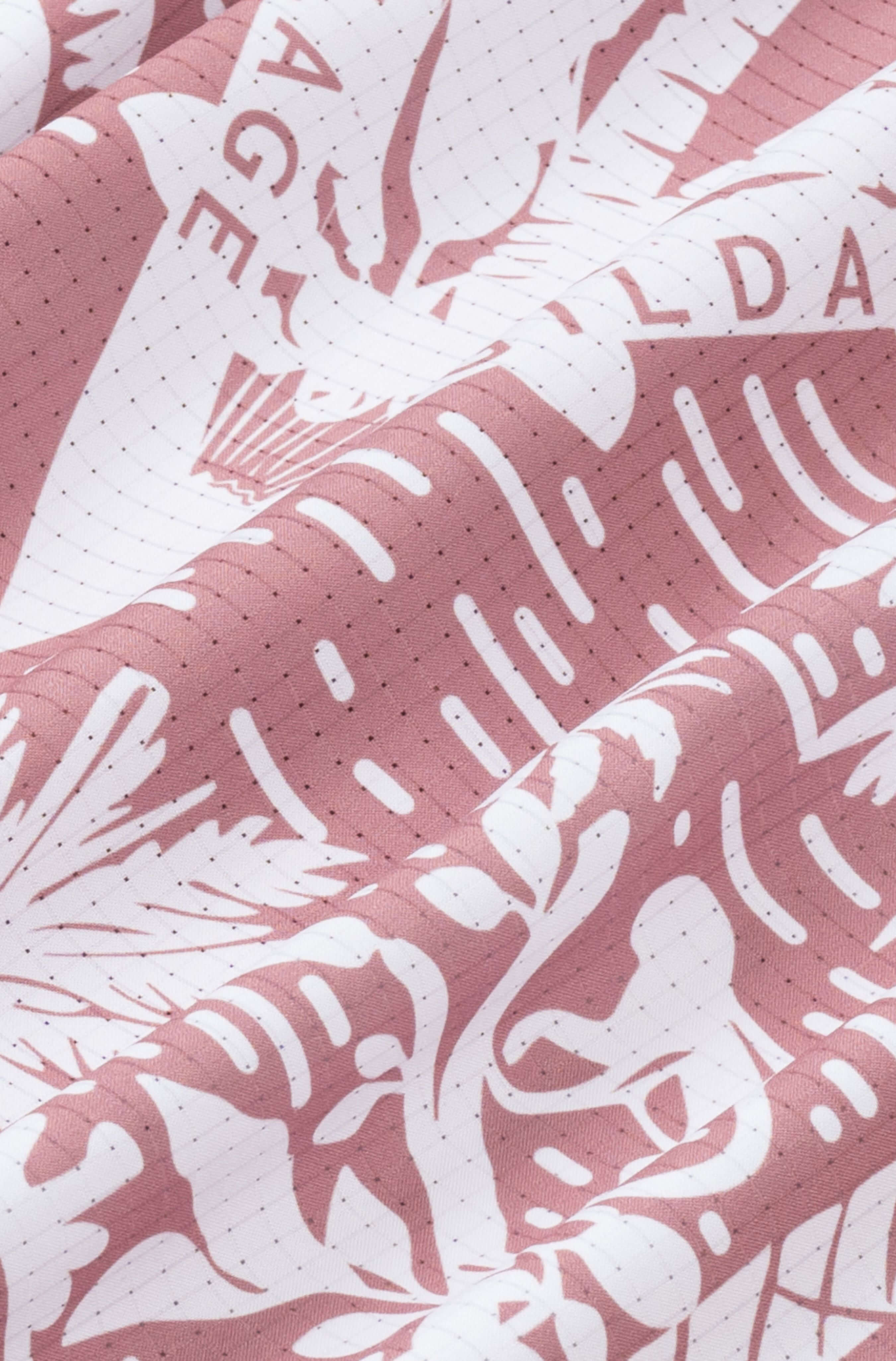 Back view of Pink Paradise summer beach shirt