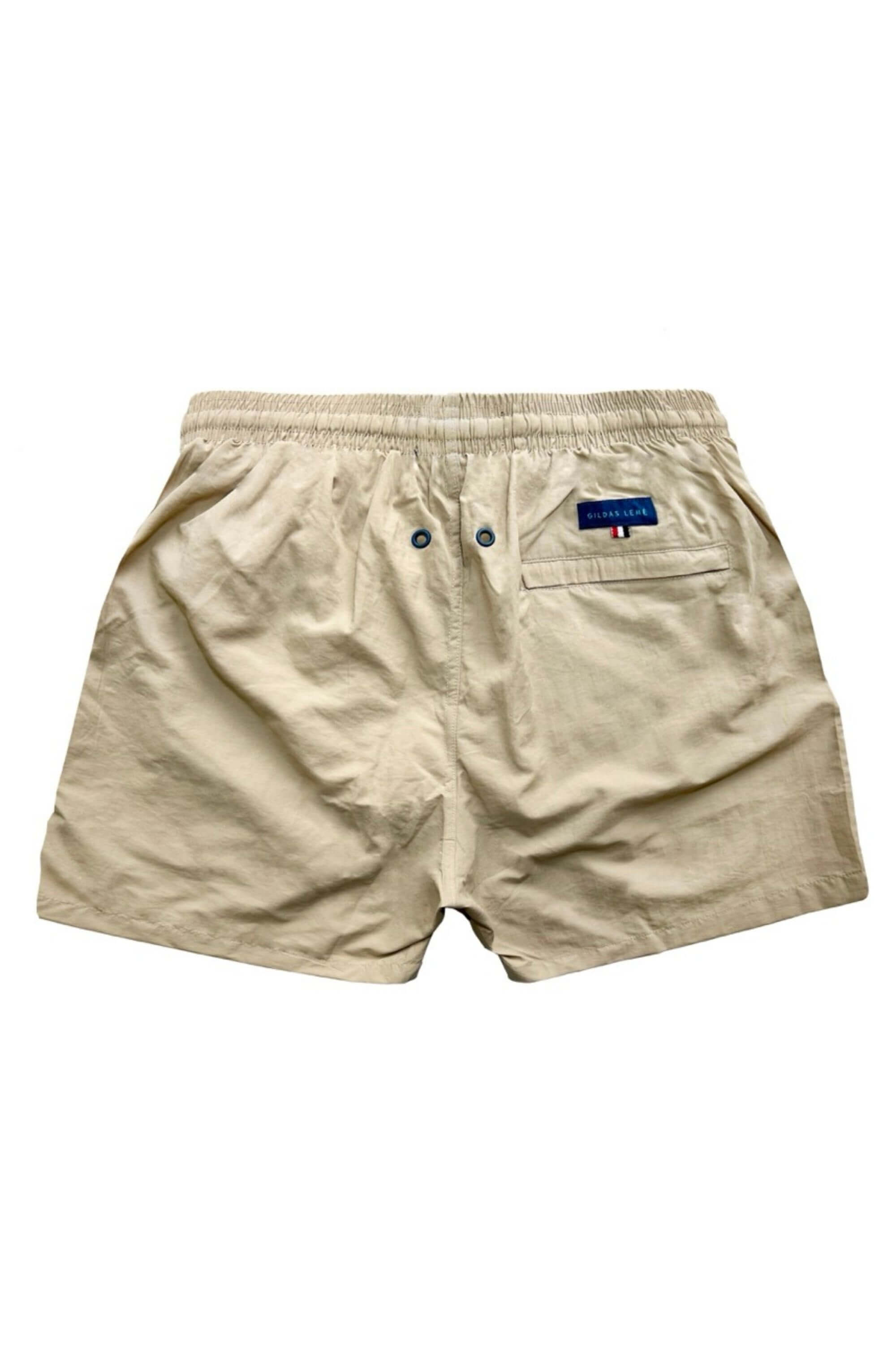 rhuys swim short beige back view #color_beige