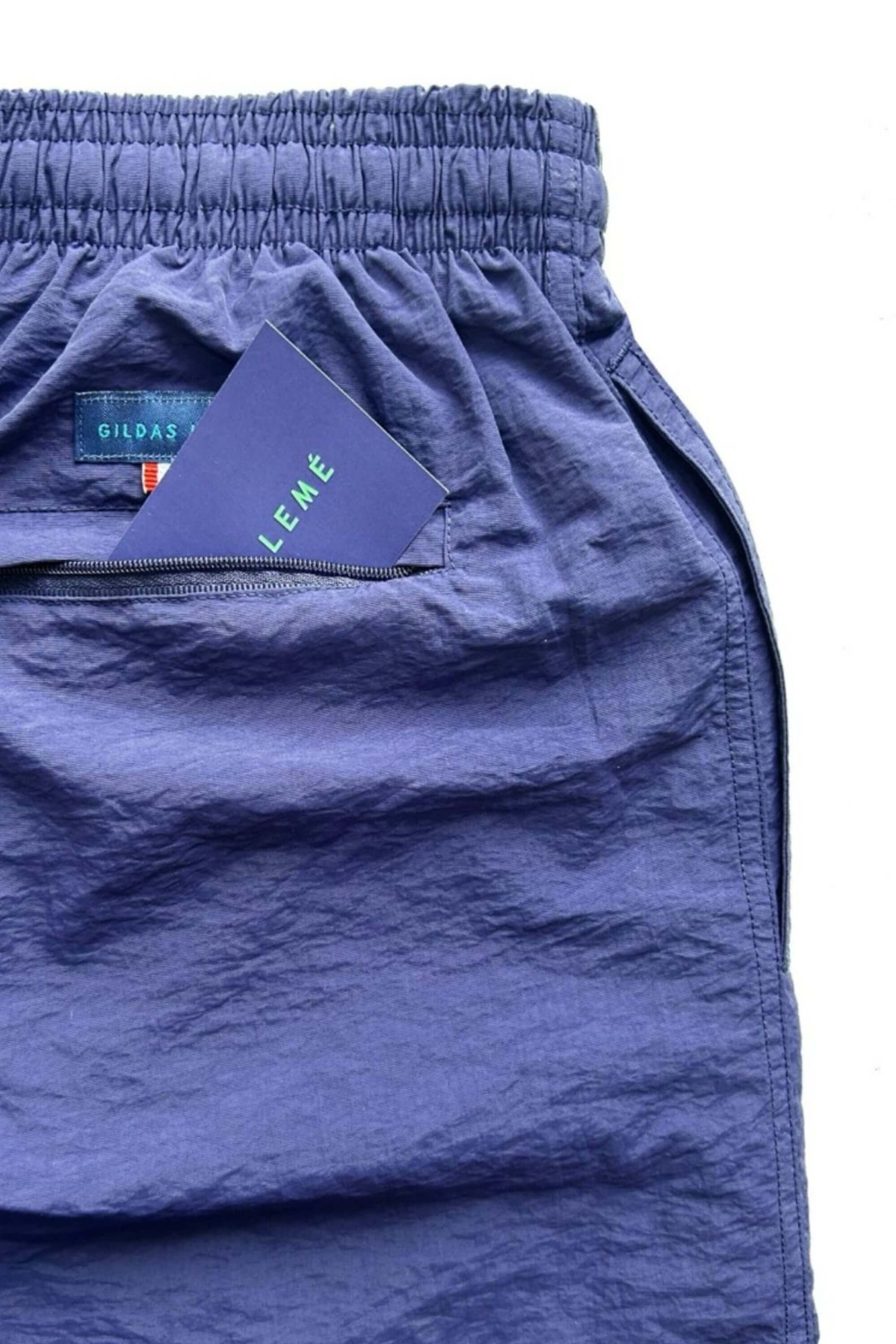 rhuys swim short navy back pocket view #color_navy