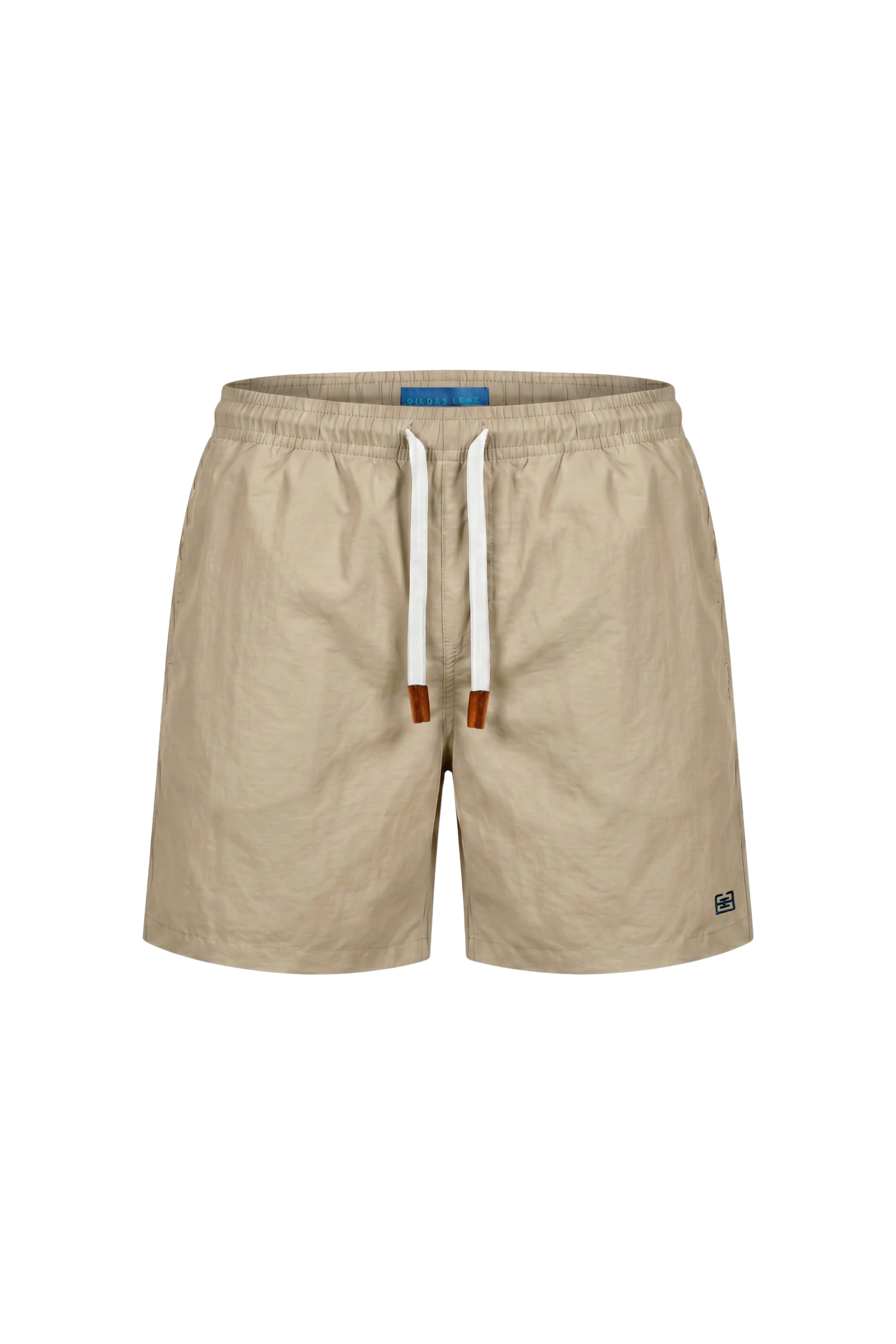 Short de bain jaune vif en polyester Rhuys