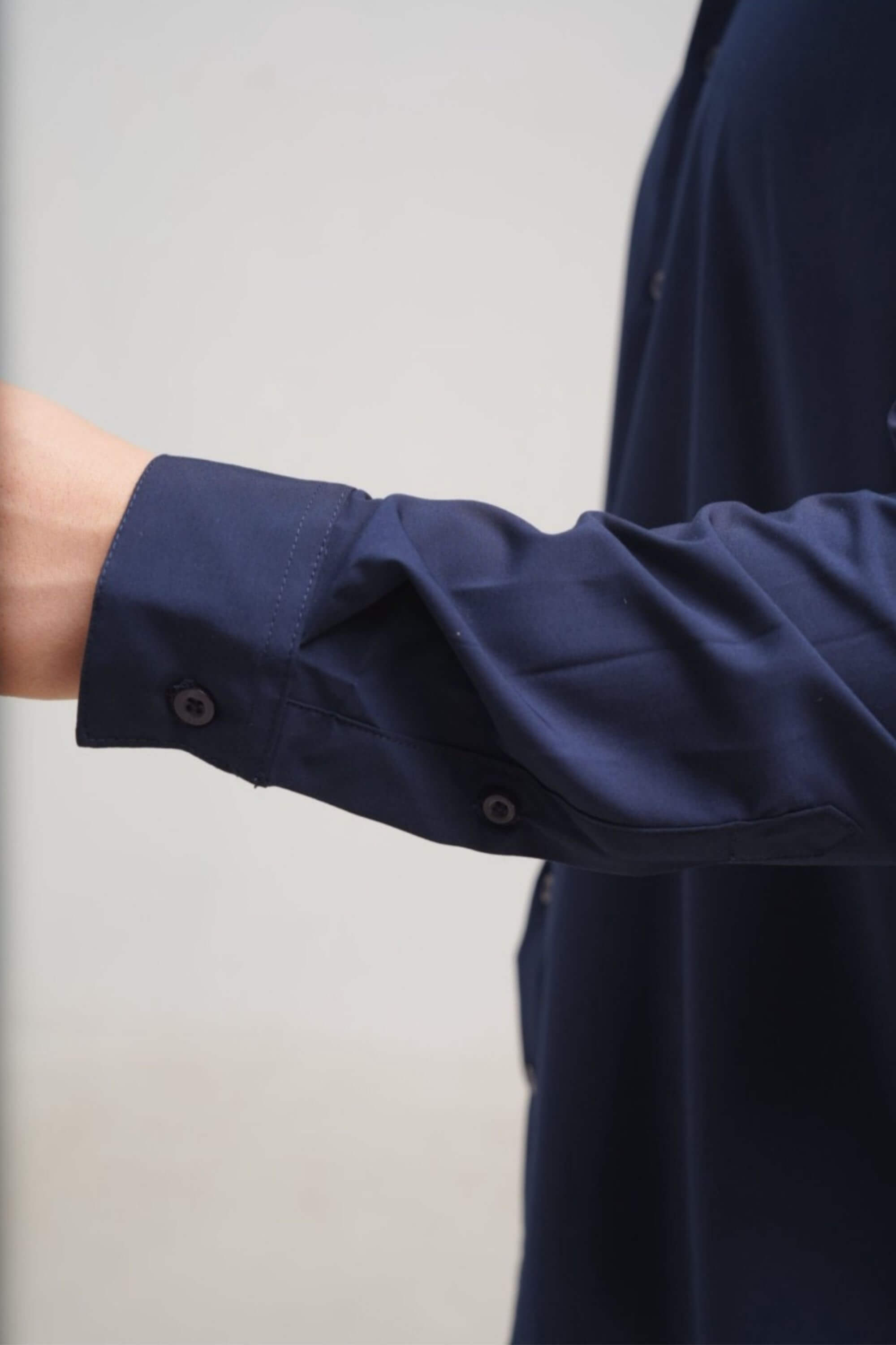 riviera bamboo shirt sleeve view #color_navy