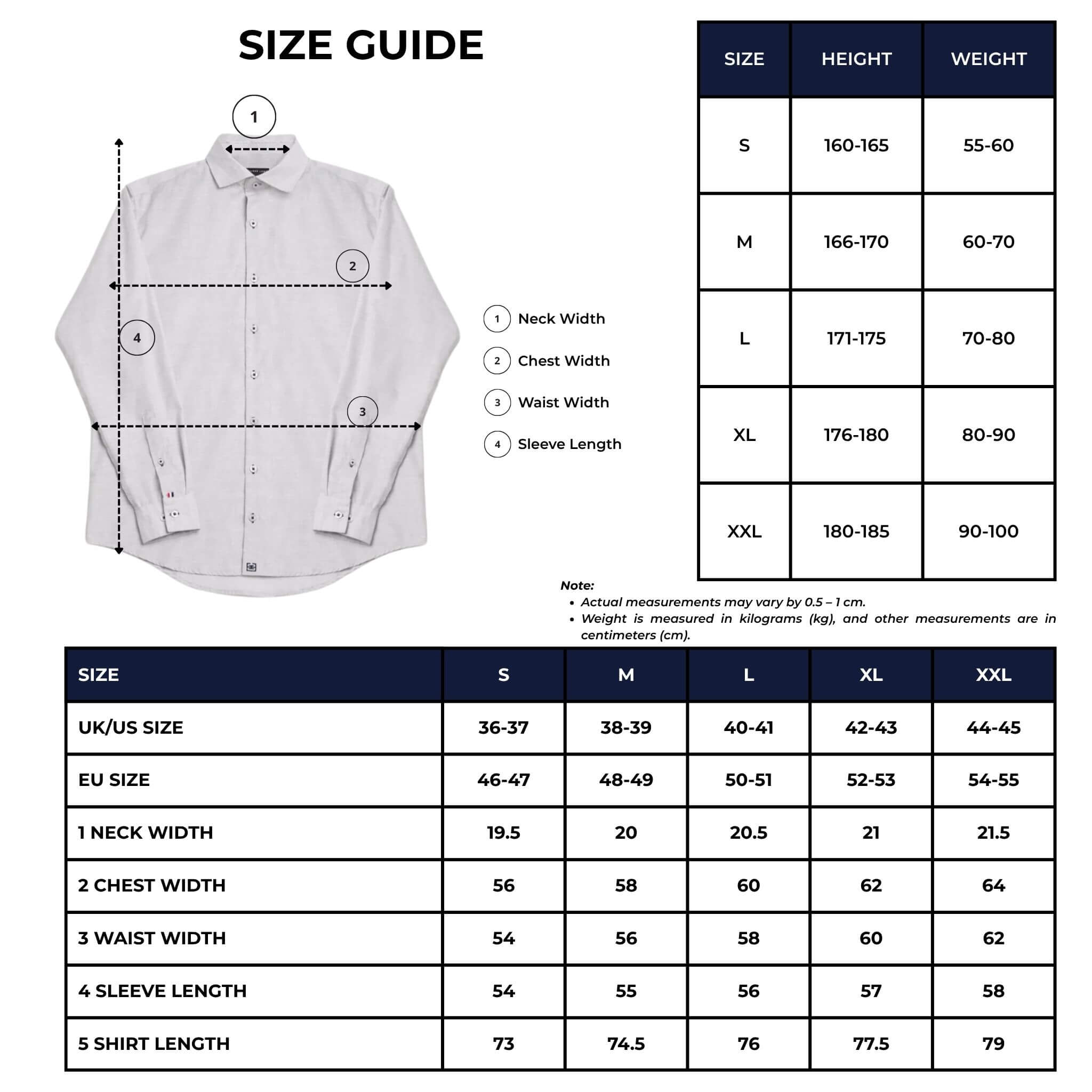 st.raphael linen shirt size chart