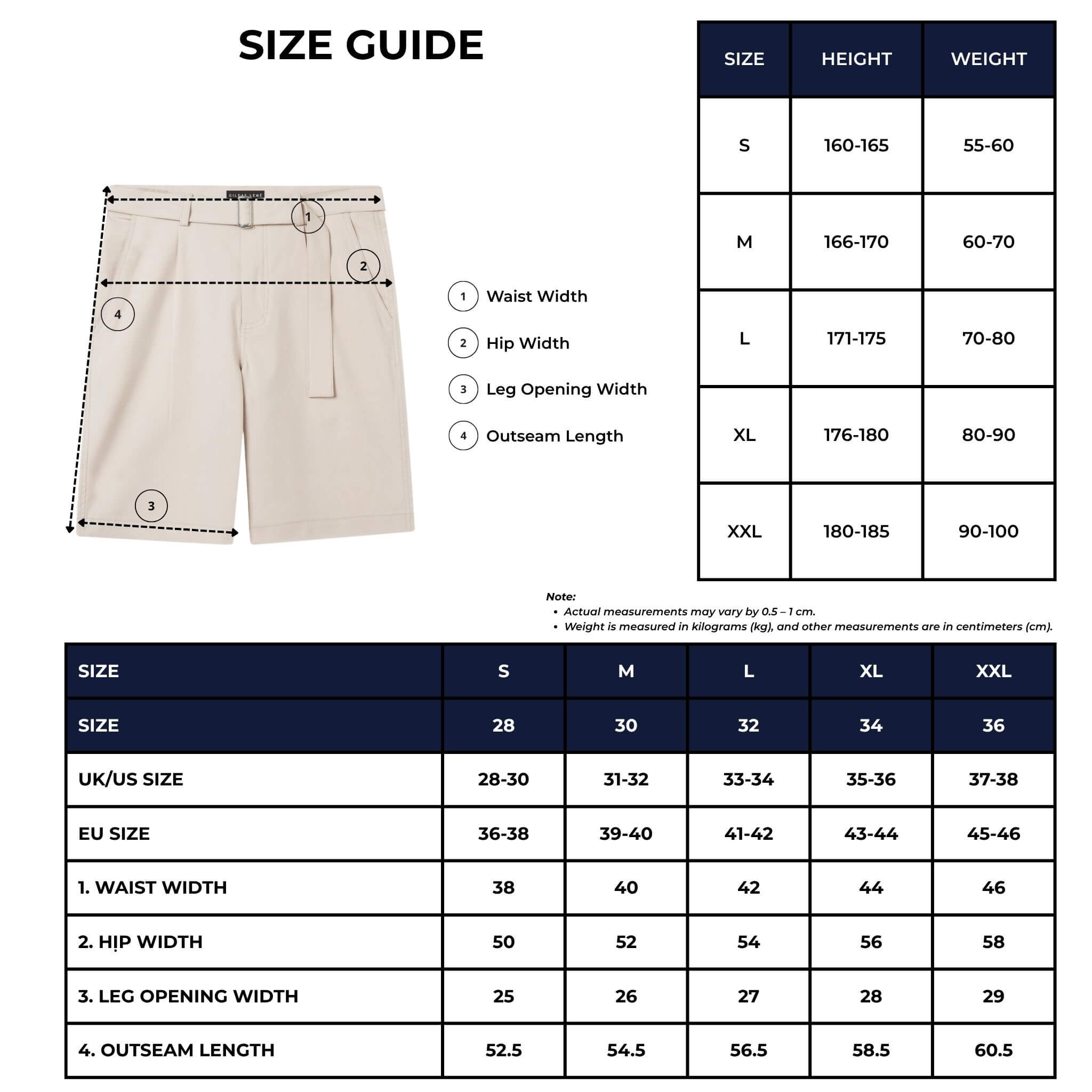 Quần short Bermuda Chino cổ điển 