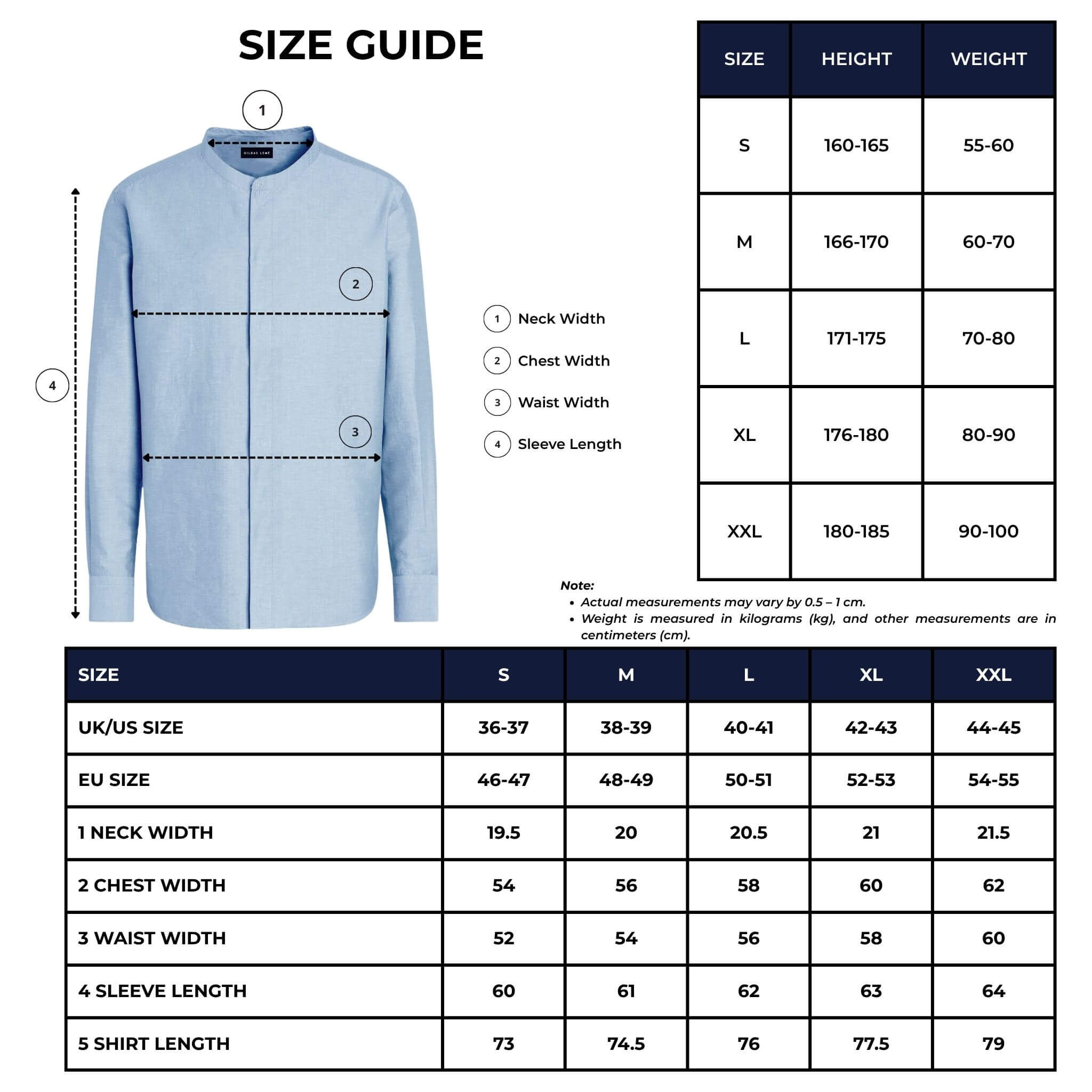 Chemise à col mao luxueuse en lin mélangé