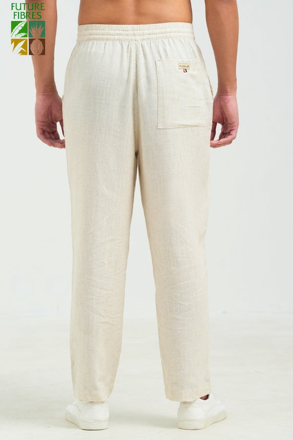 BACK VIEW OF THE LINEN BEACH PANTS