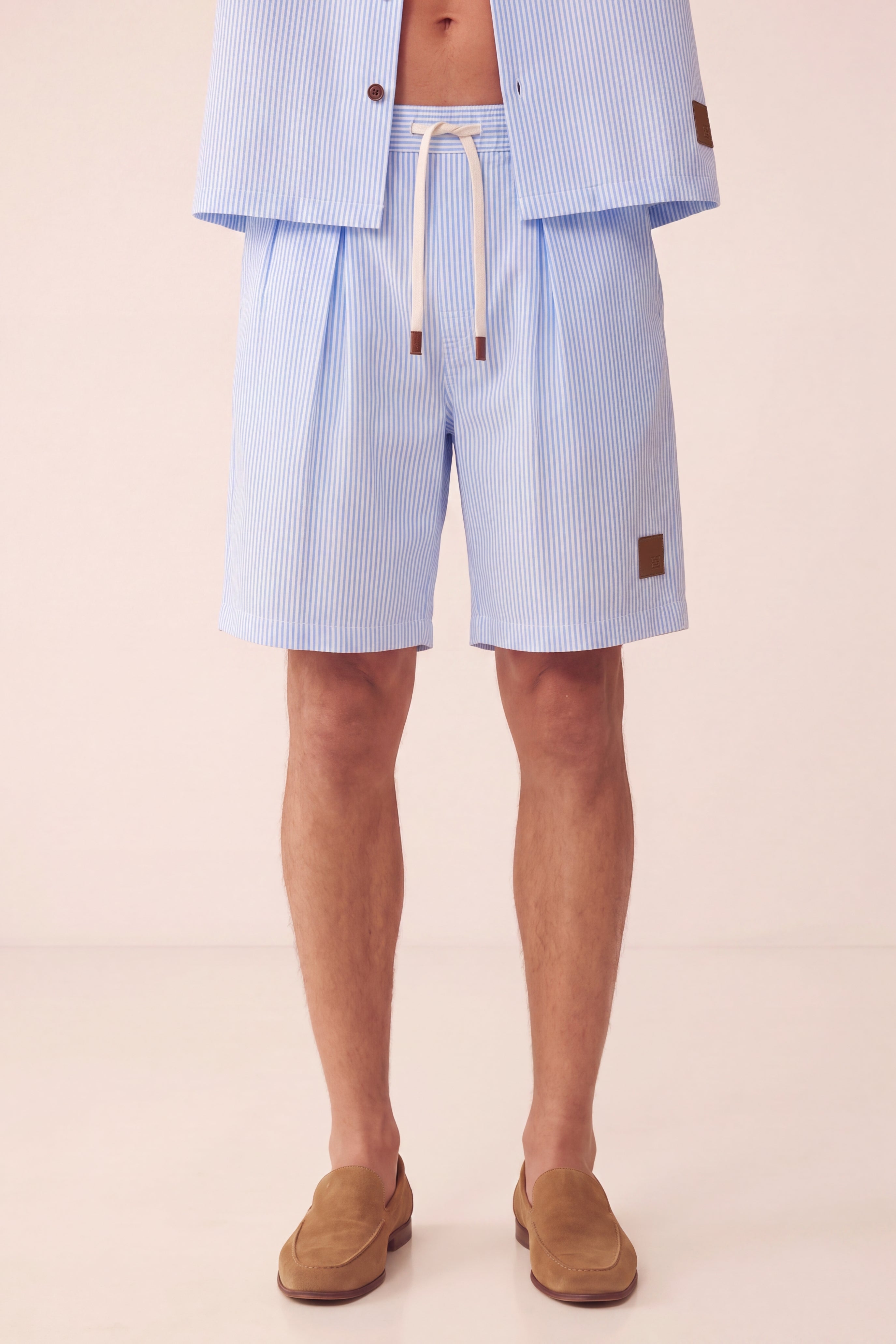 Farniente Blue Striped Set - Shorts