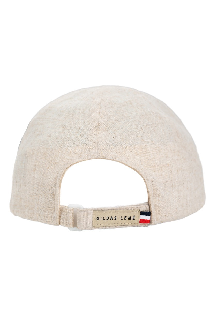 Baseball Linen Cap Beige | GILDAS LEMÉ 