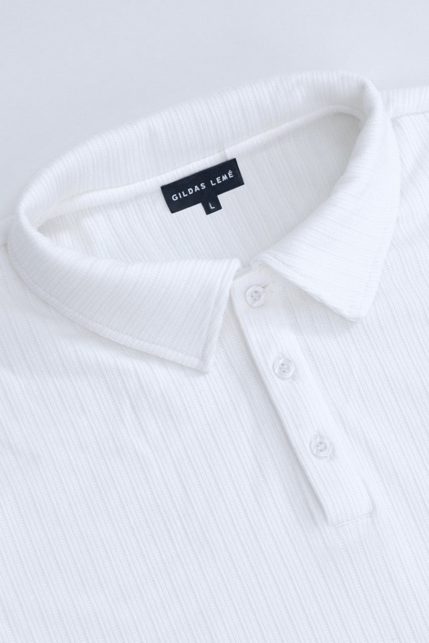 GASSIN REGULAR FIT POLO | WHITE | GILDAS LEMÉ 