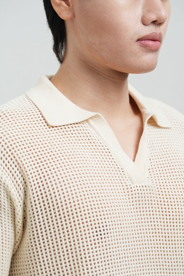 THE COLLAR OF THE COAST KINT POLO SHIRT