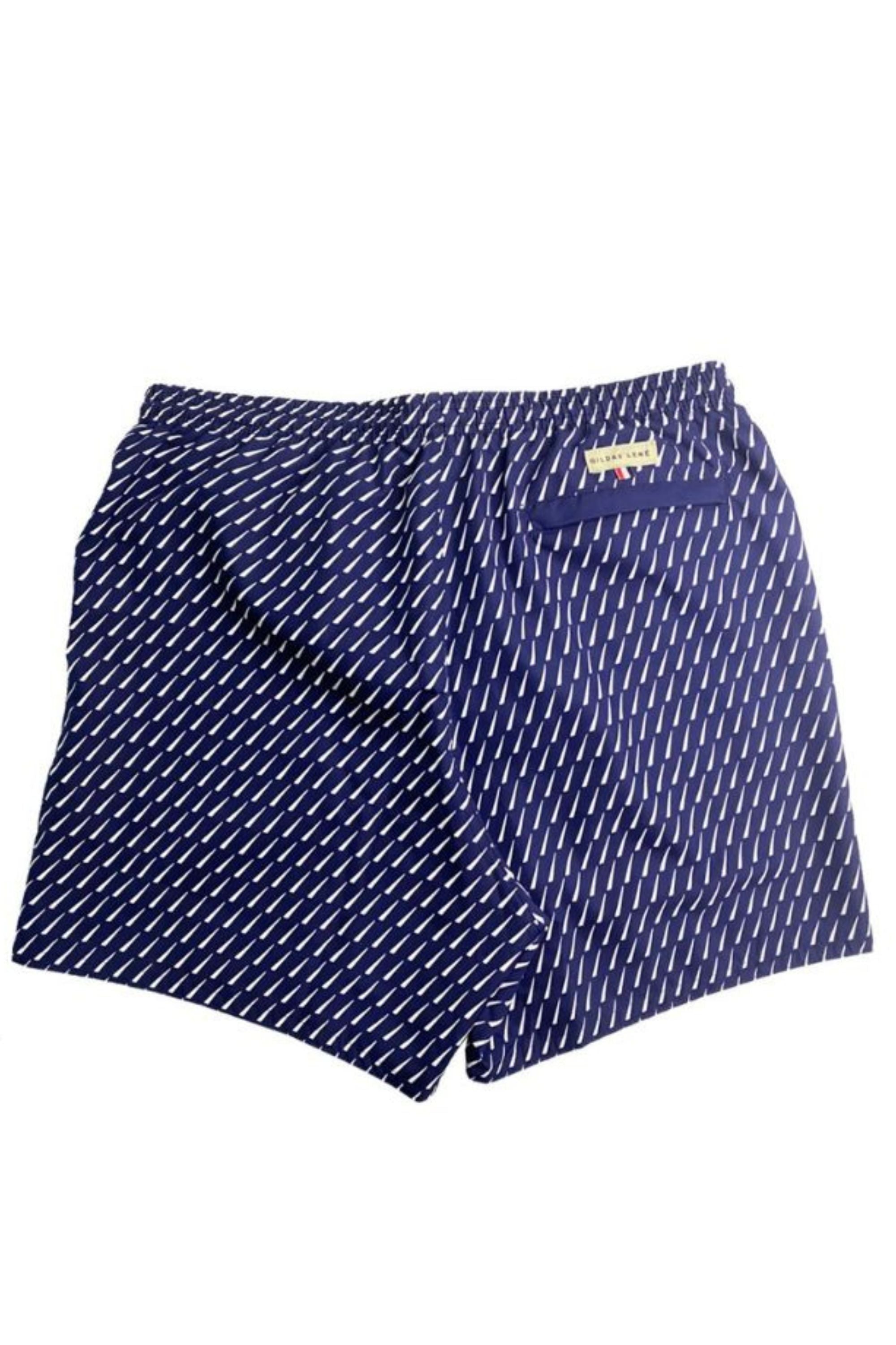 Accent Swim Short back view #color_navy