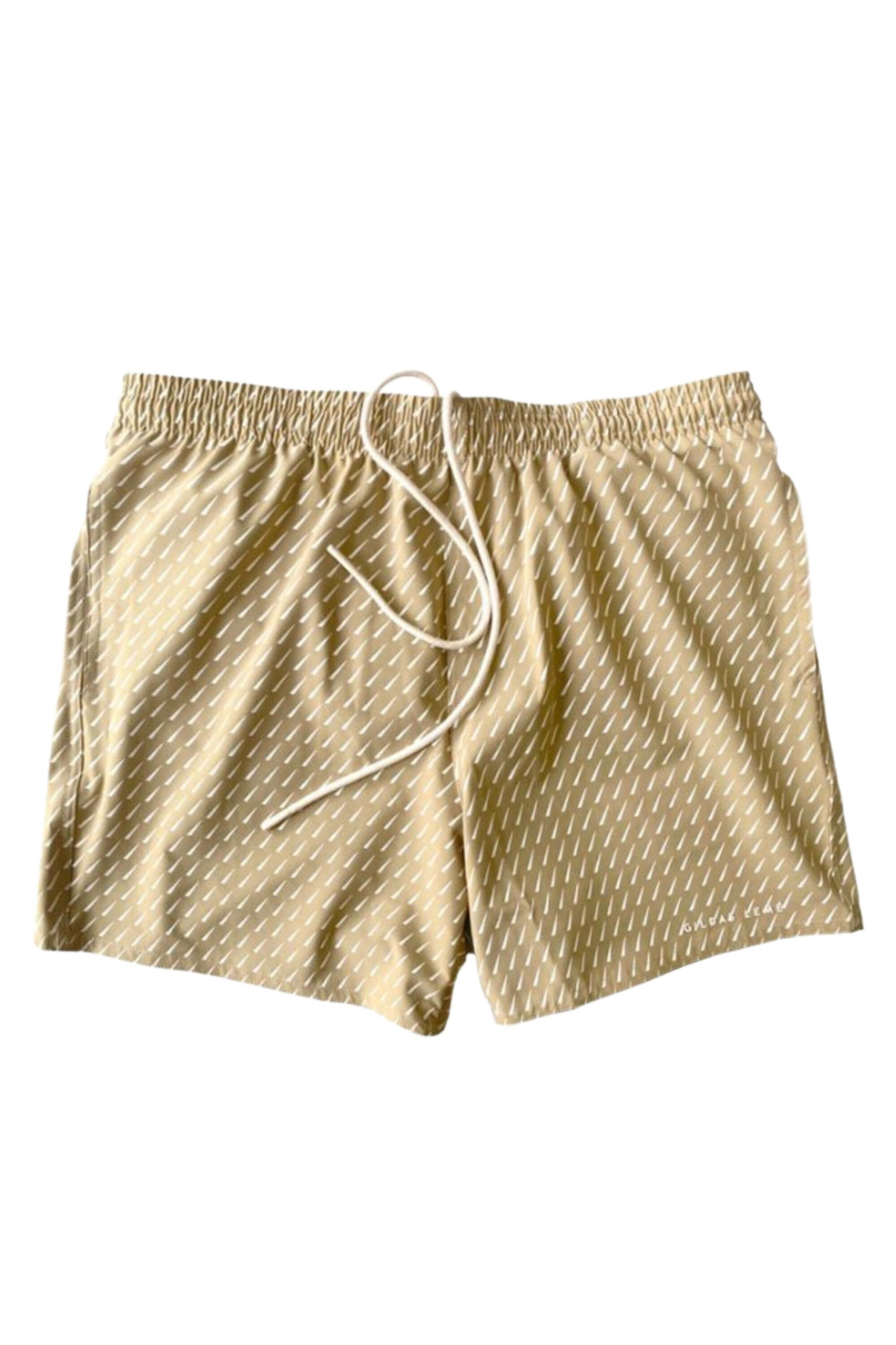 accent swim short beige front view #color_beige