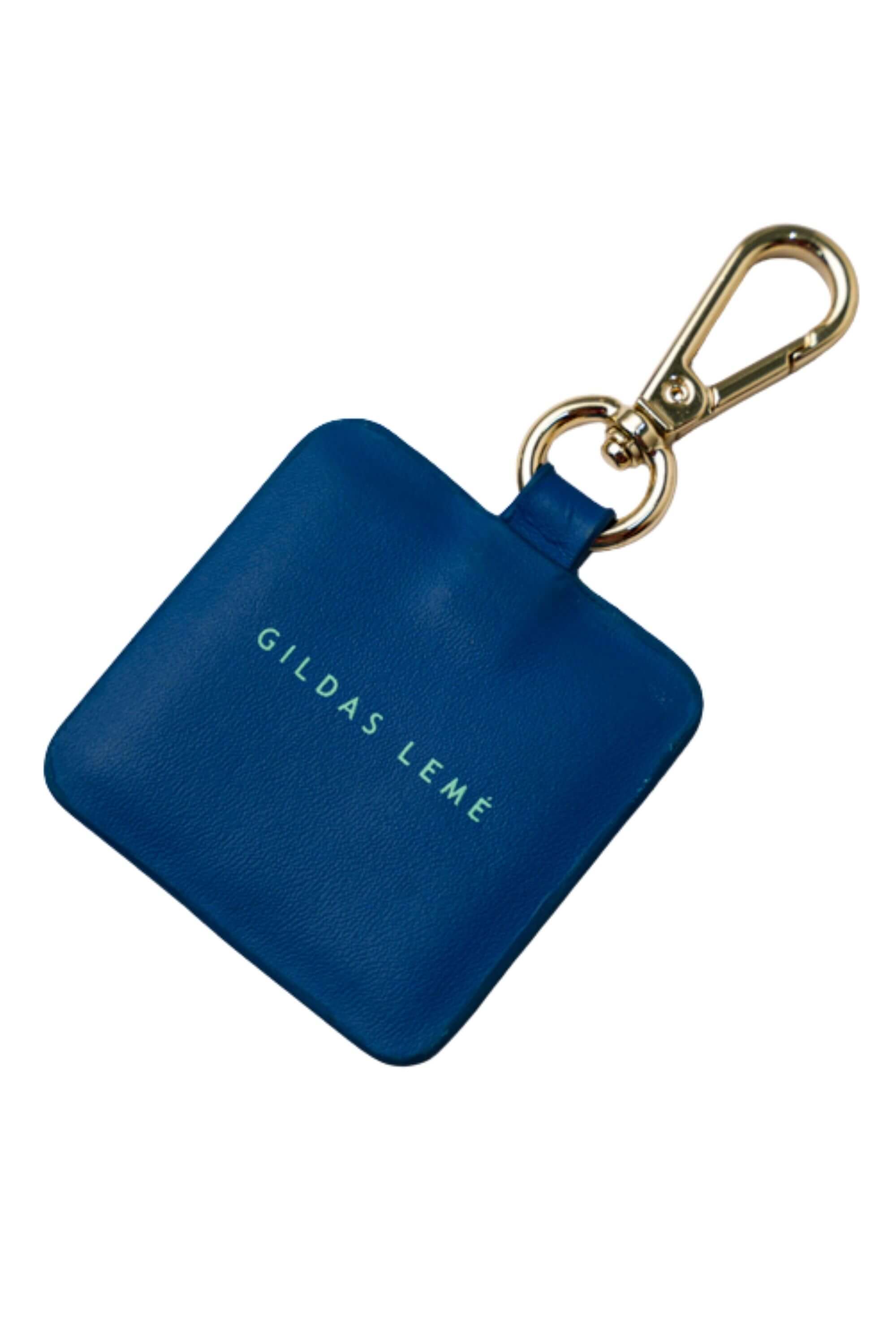 Blue Stamp Edition Bag Charms Navy - Back View #color_navy