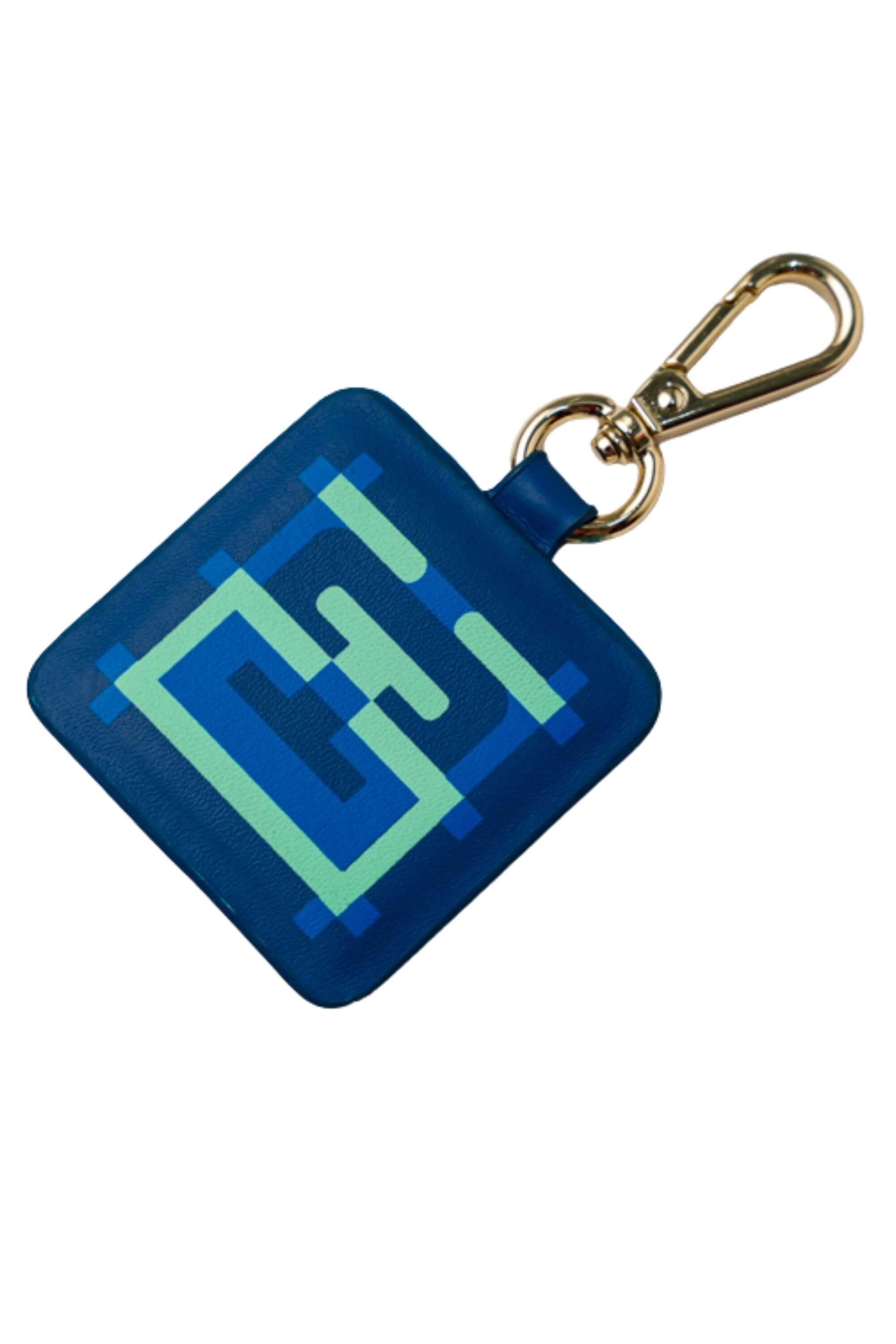 Blue Stamp Edition Bag Charms Navy - Front View #color_navy