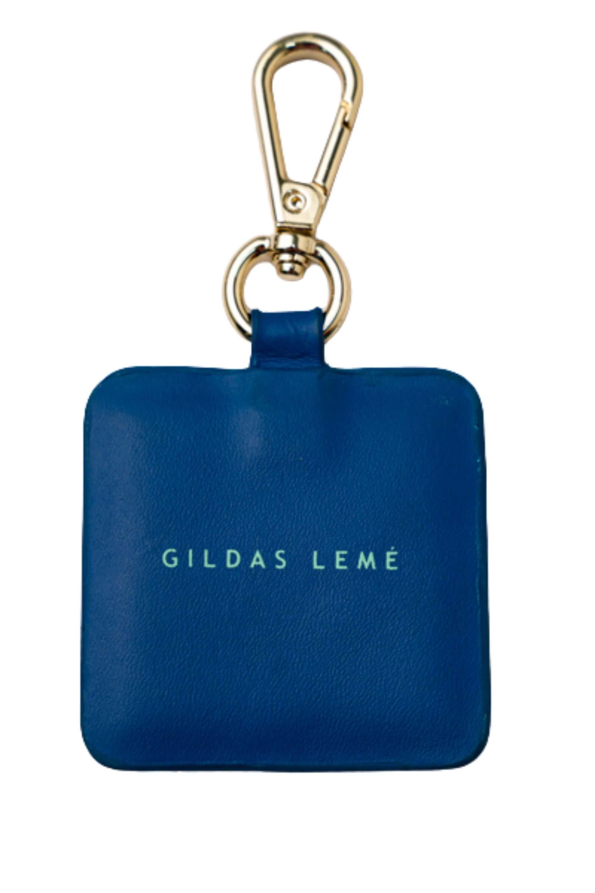 Blue Stamp Edition Bag Charms Navy - Side Angle #color_navy