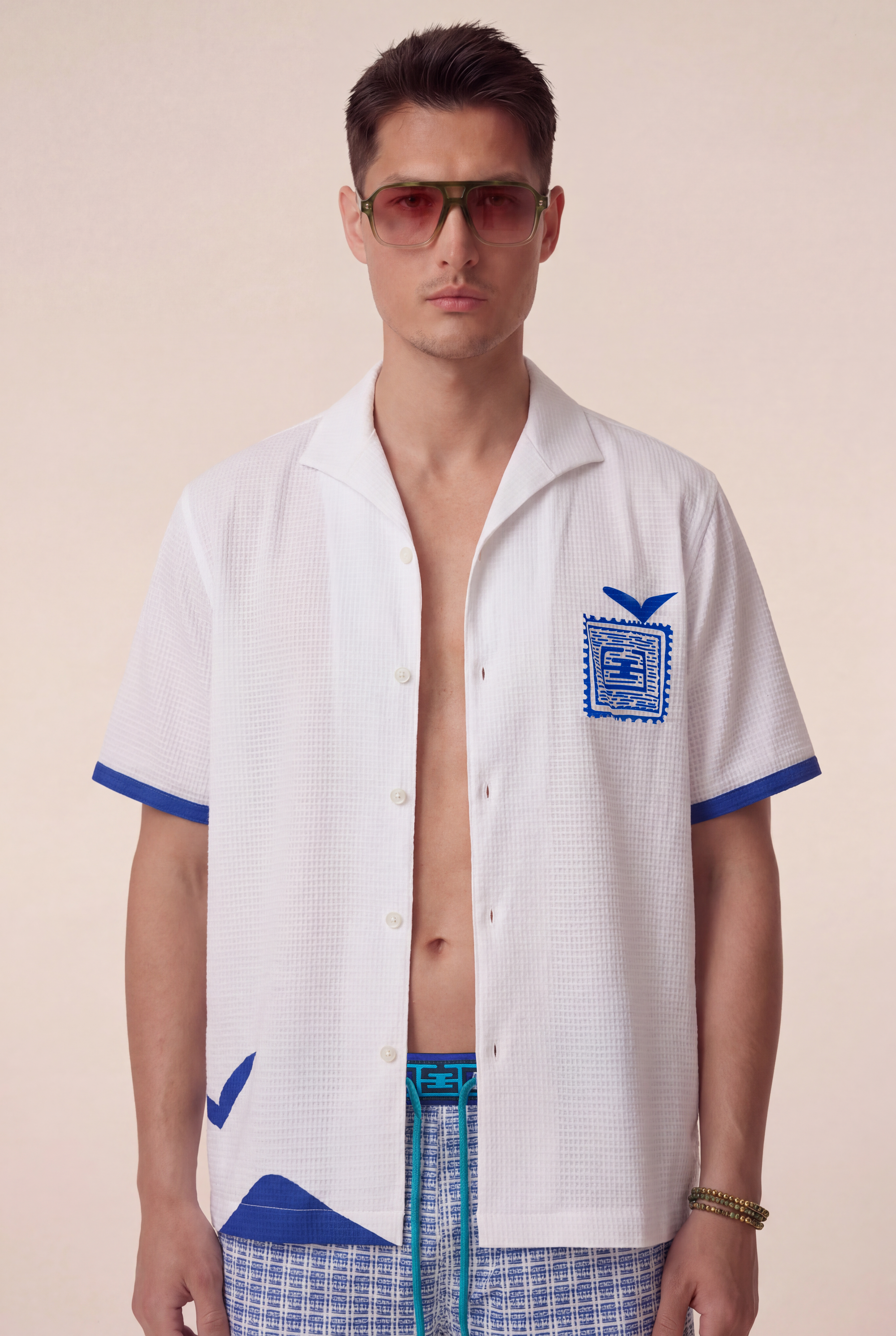Blue Stamp Resort Shirt