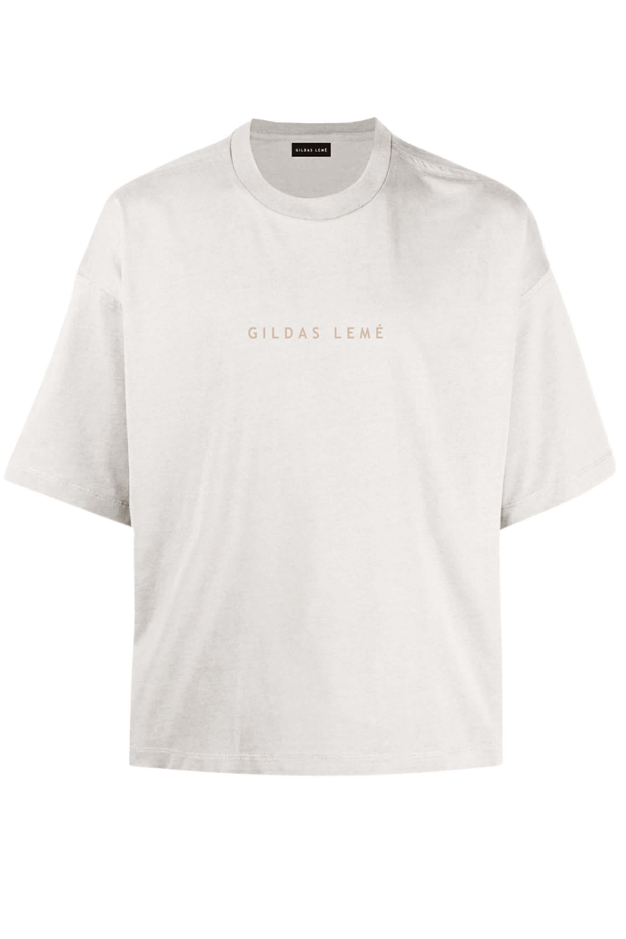 cotton oversize t-shirt white front view