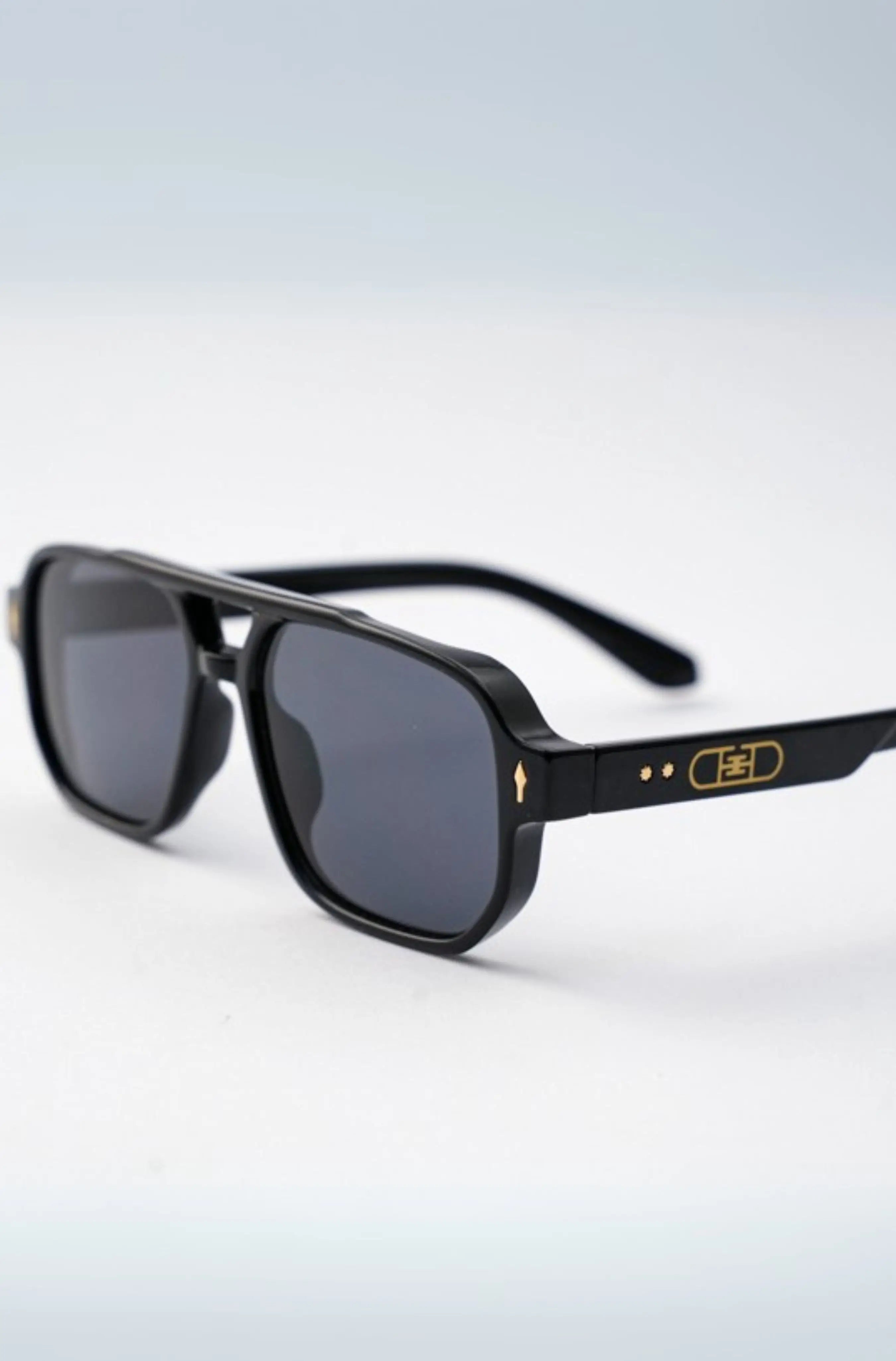 gildas leme acetate sunglasses black detail view #color_black