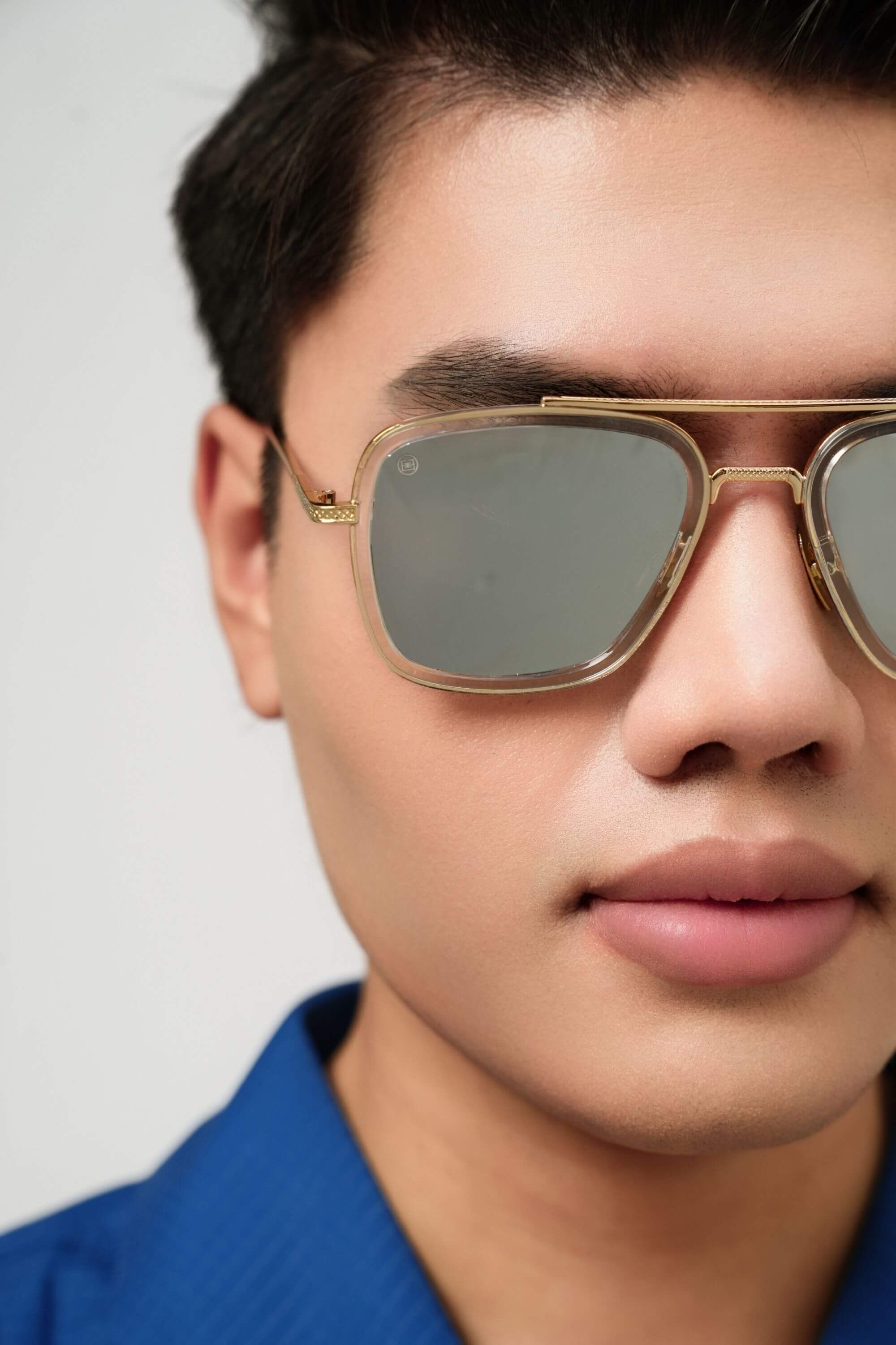 gildas leme metal sunglasses silver detail #color_sliver