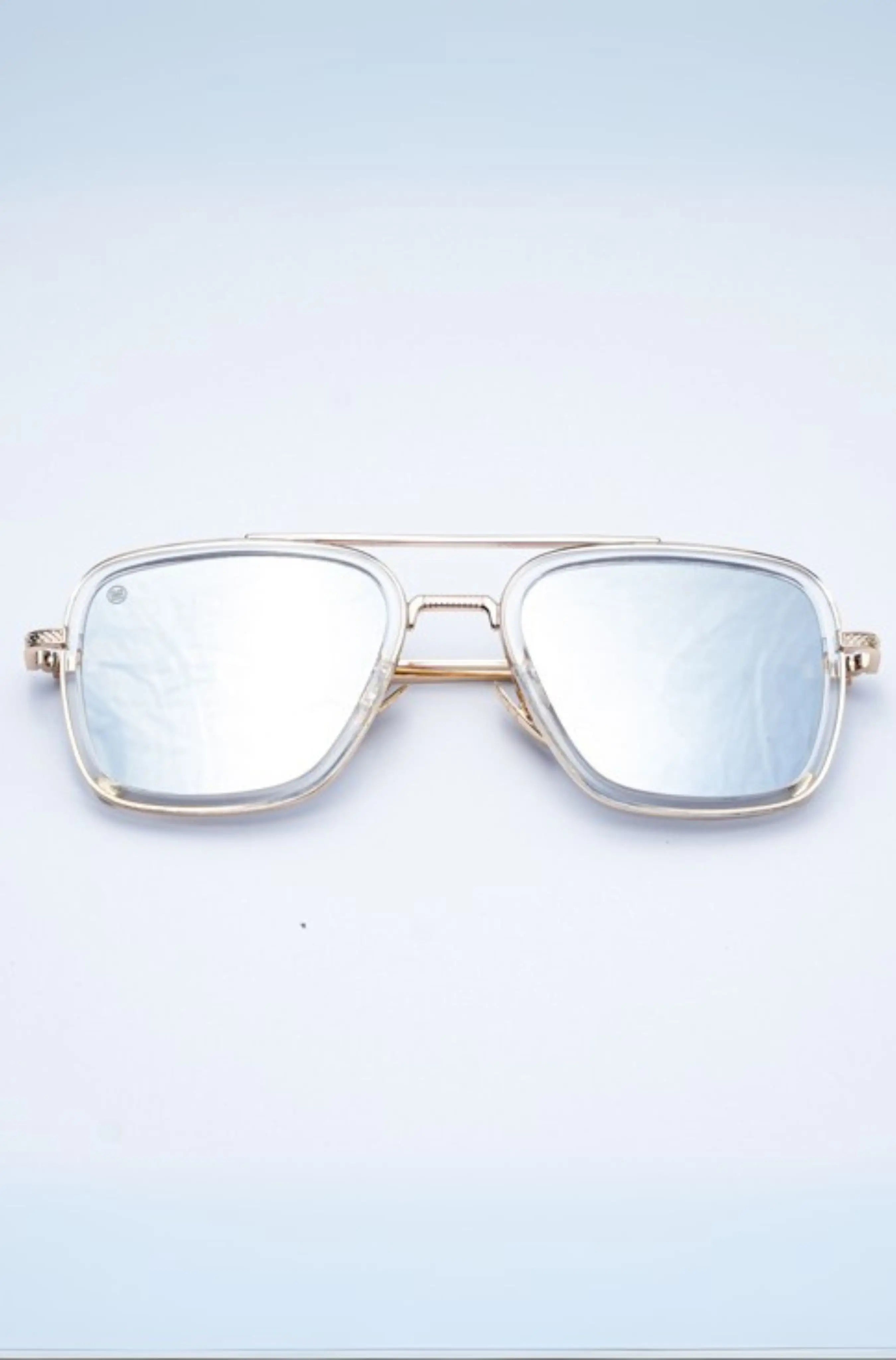 gildas leme metal sunglasses silver lenses #color_sliver
