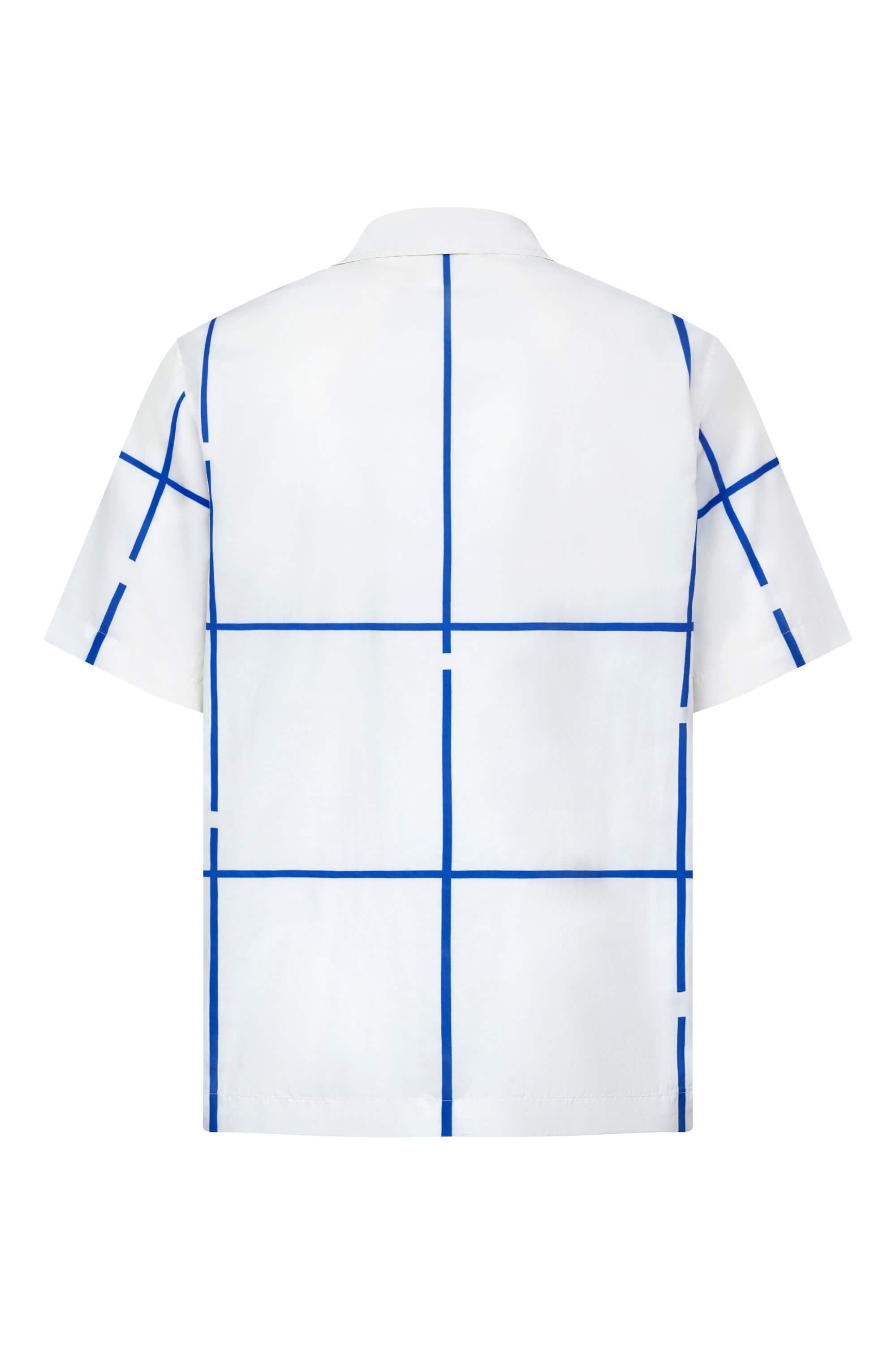 Midnight Bath Resort Striped Shirt - back view