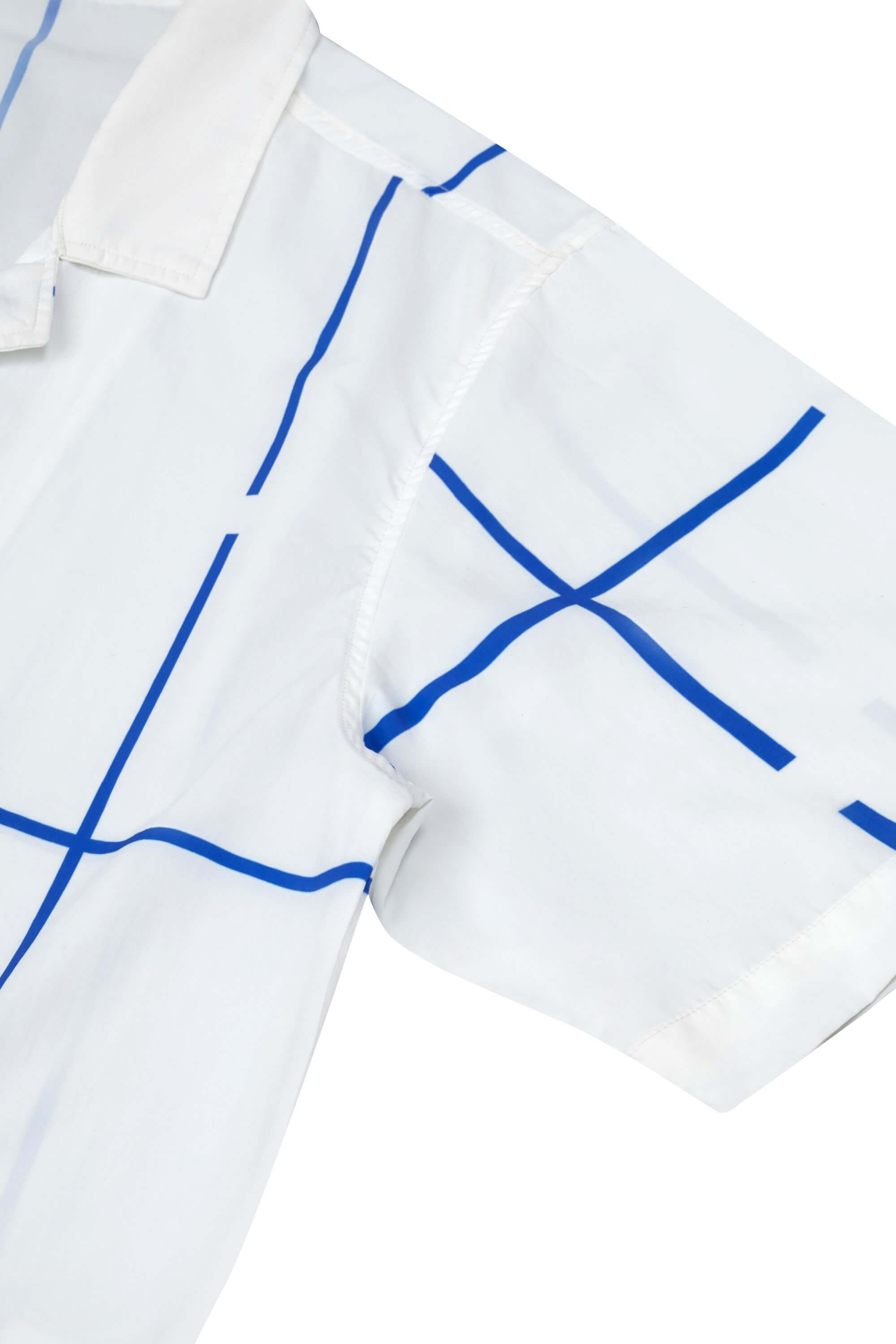 midnight bath resort striped shirt - short sleeve 