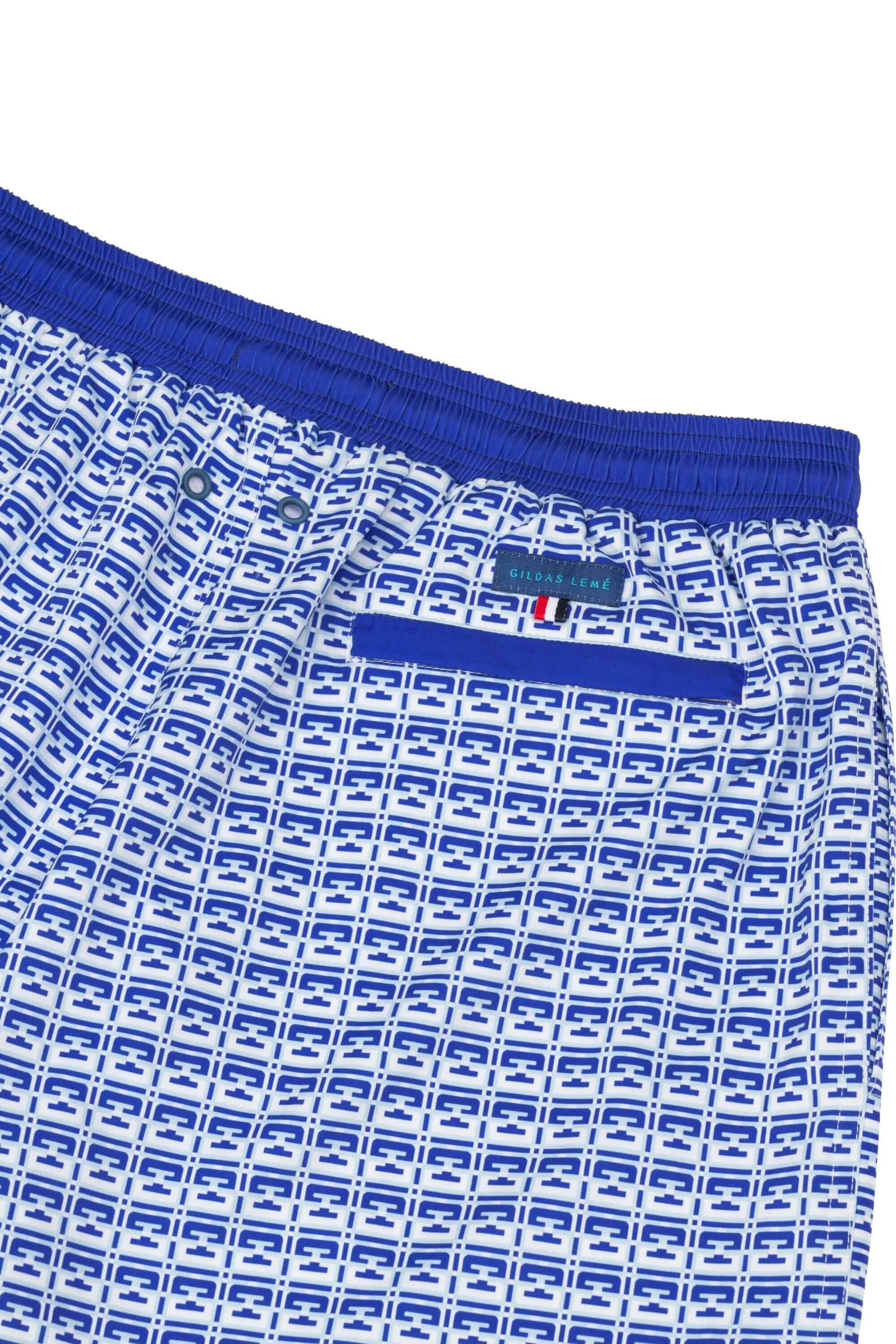 monogram edition swim trunk with back pocket #color_pool blue