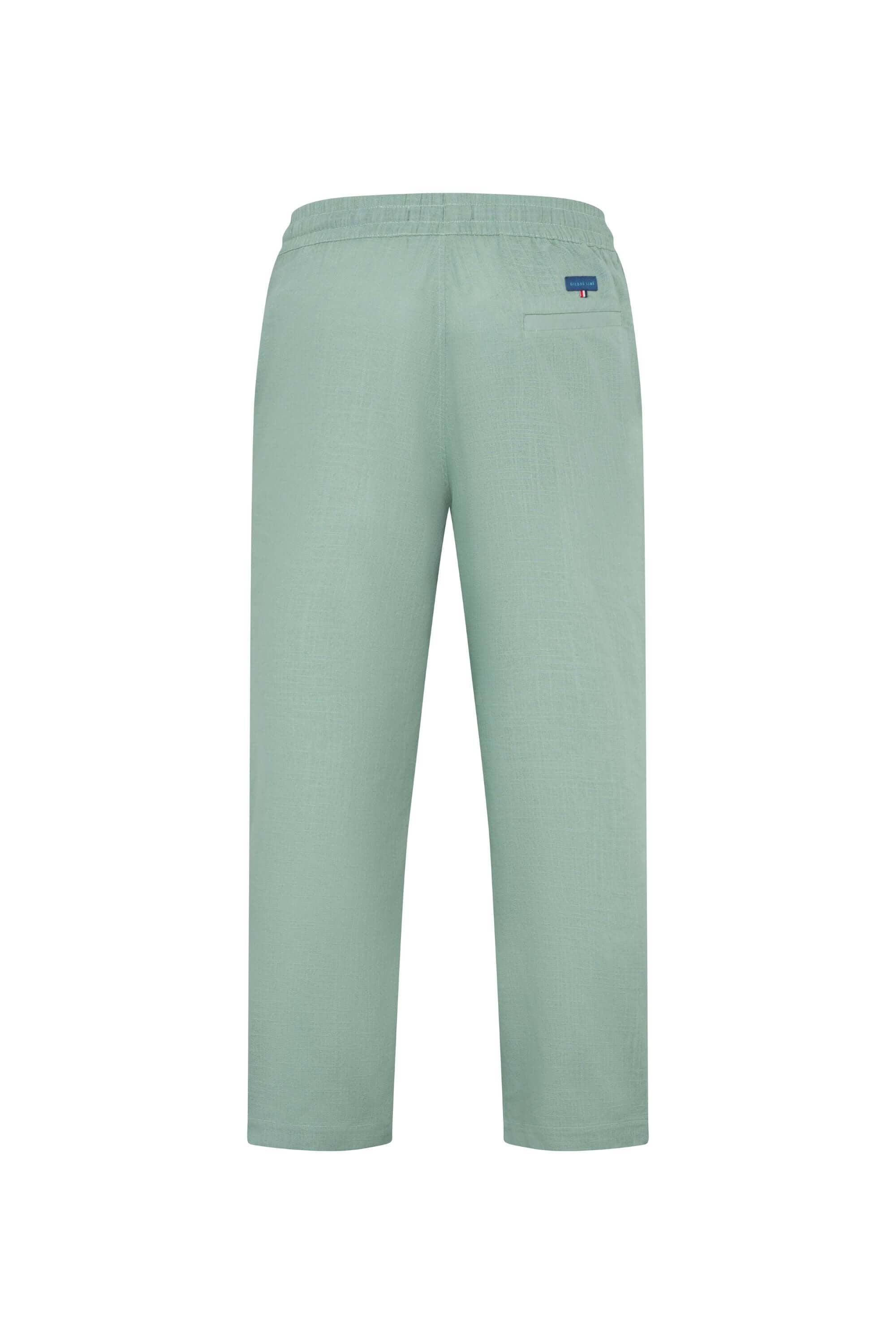 ramatuelle linen pant back view #color_mint