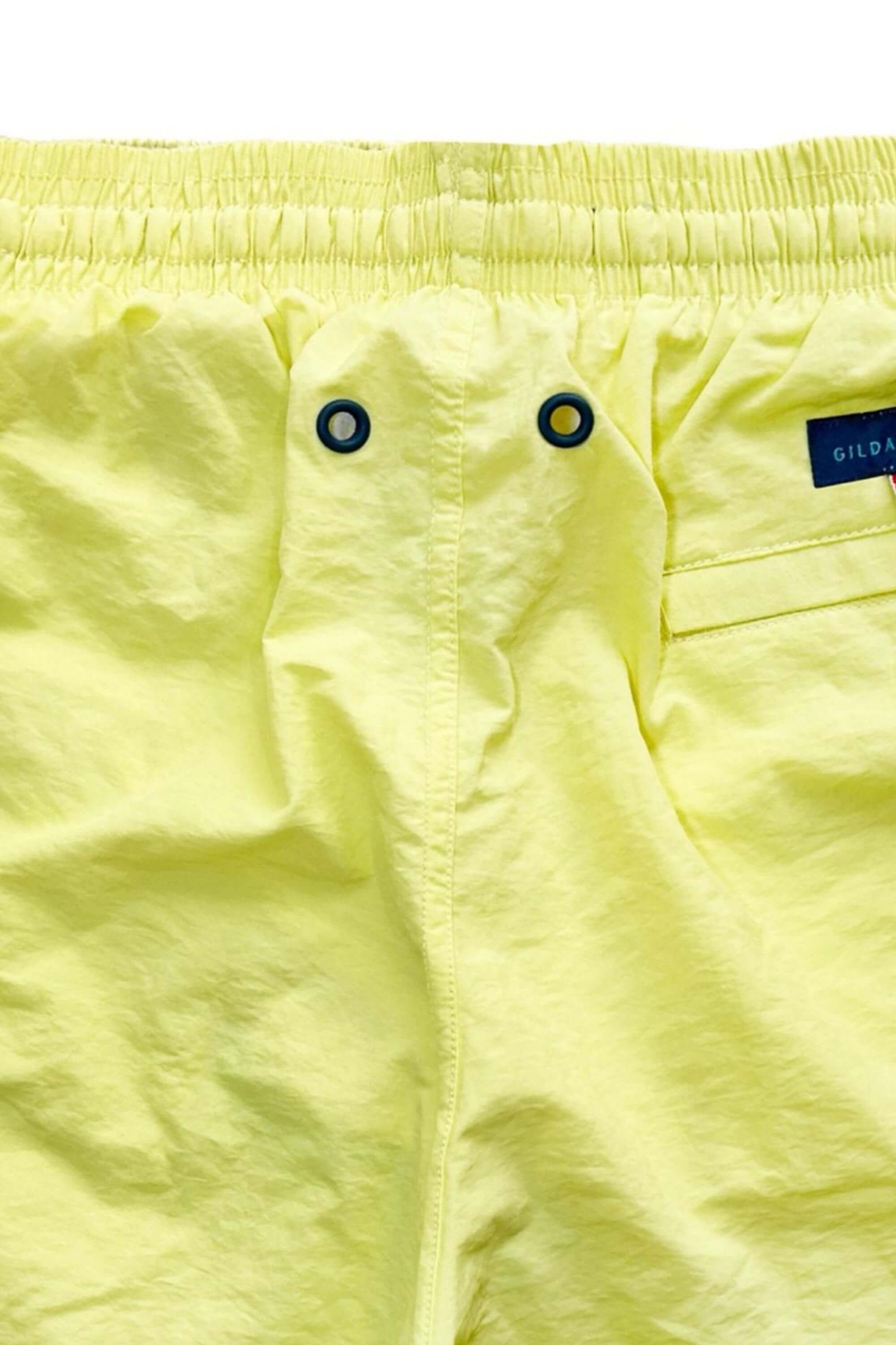 rhuys swim short with patterned view #color_bright yellow