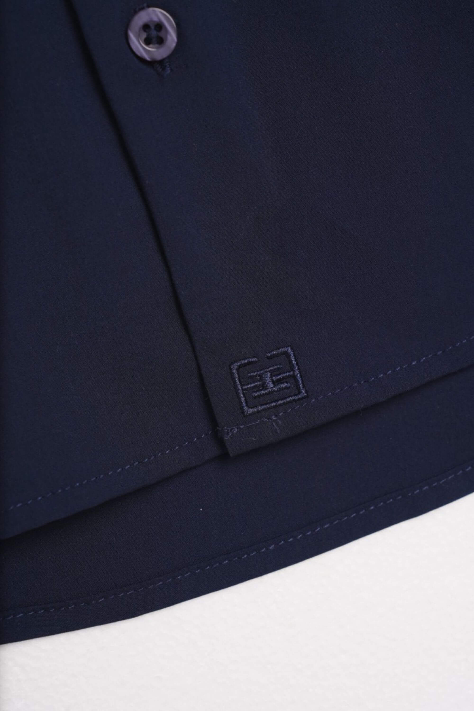 riviera bamboo shirt logo view #color_navy